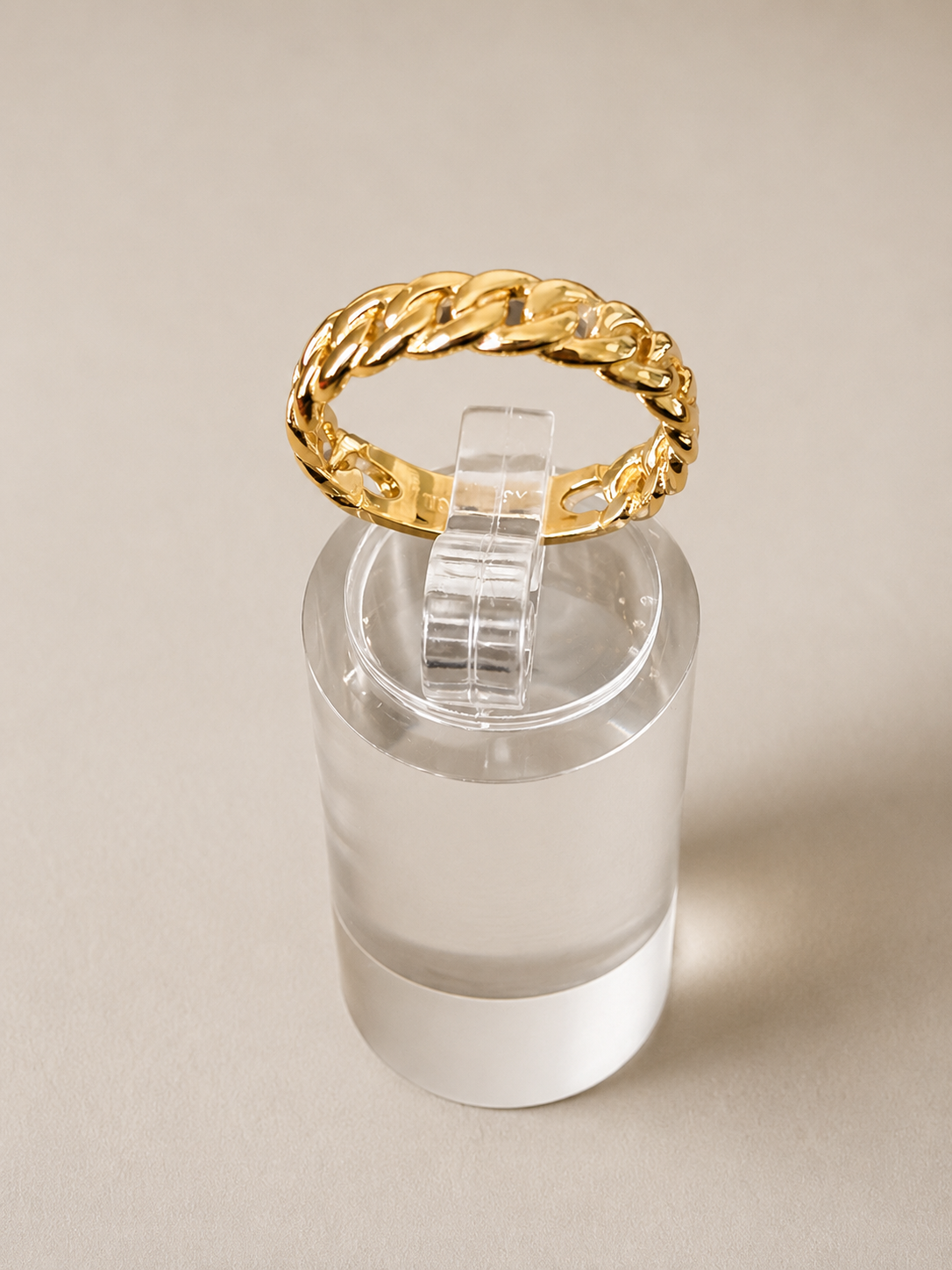 18K Twisted Gold Band Ring
