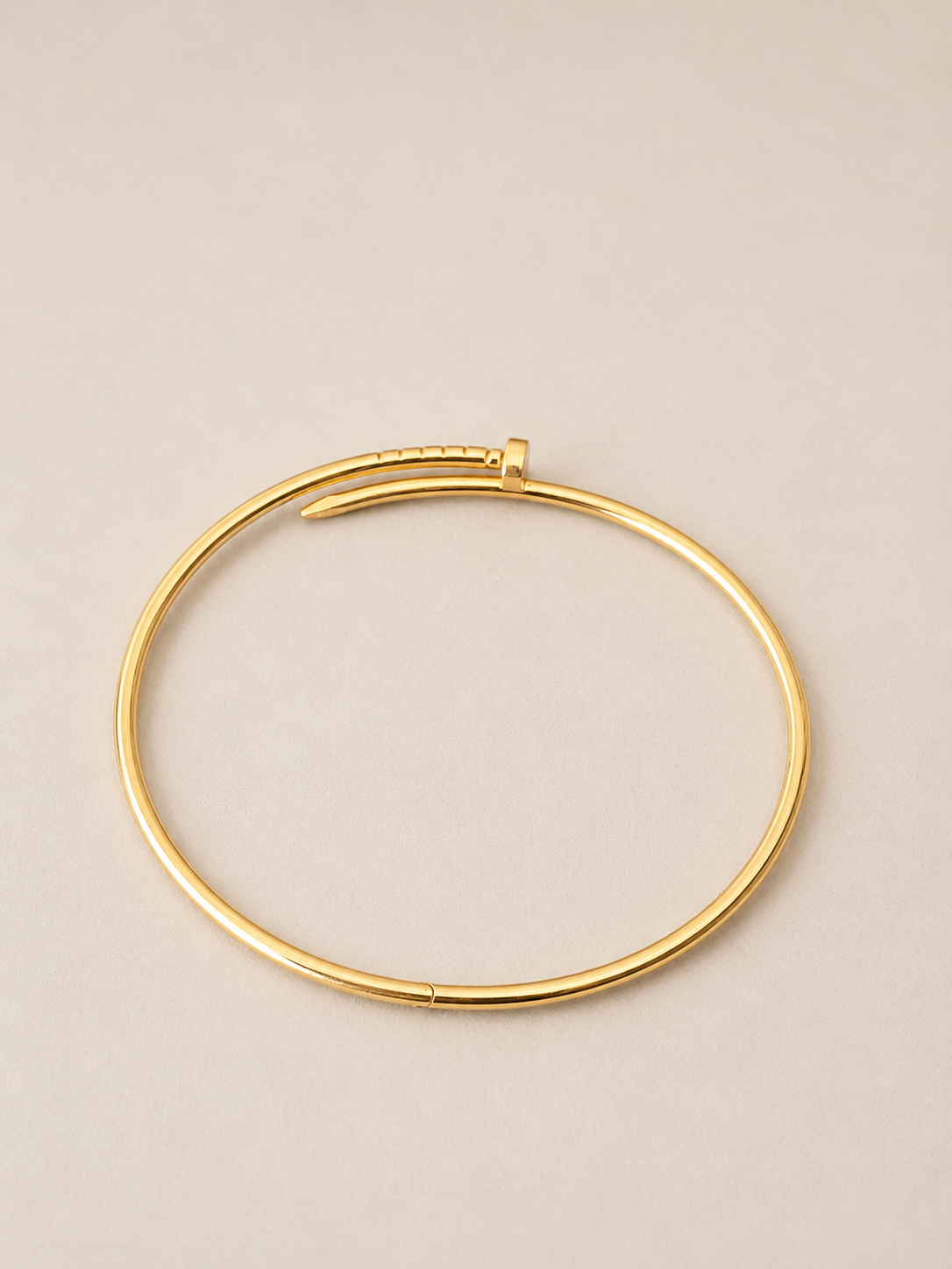 18K Gold Nail Bracelet