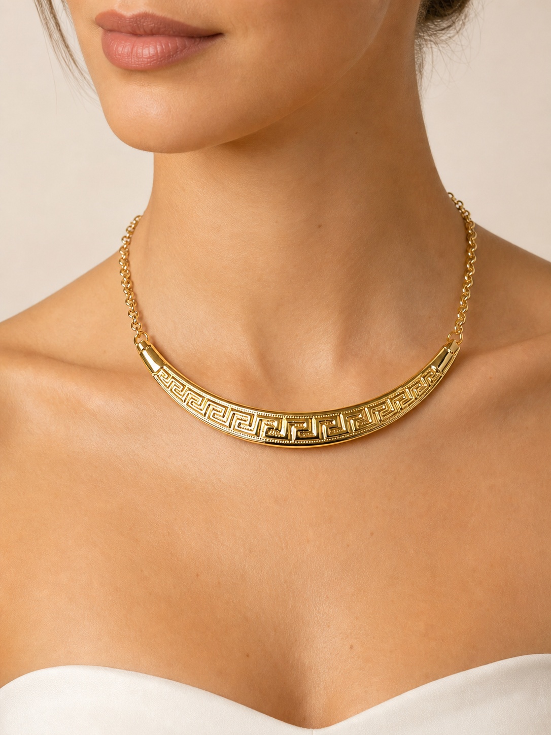 18K Graziella Air Greek Style Necklace 50 cm (19.7 inches)