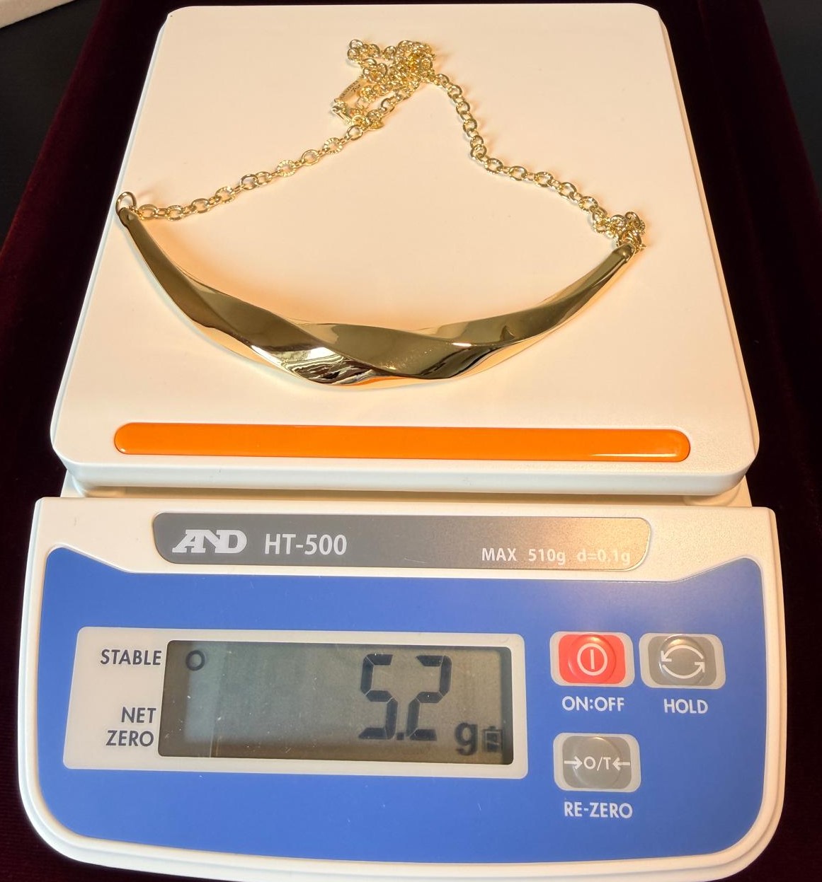 Graziella Air 18kt Gold Wave Necklace