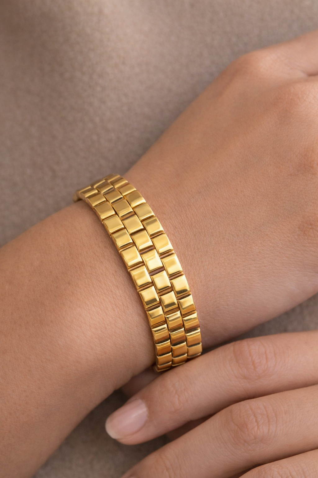 14K Gold Flexible Link Bracelet