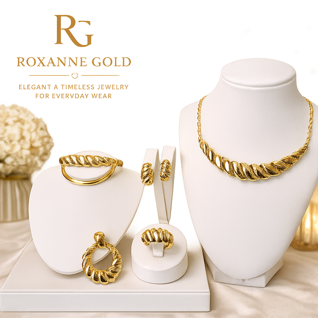 Graziella Air 18kt Italian Gold Set