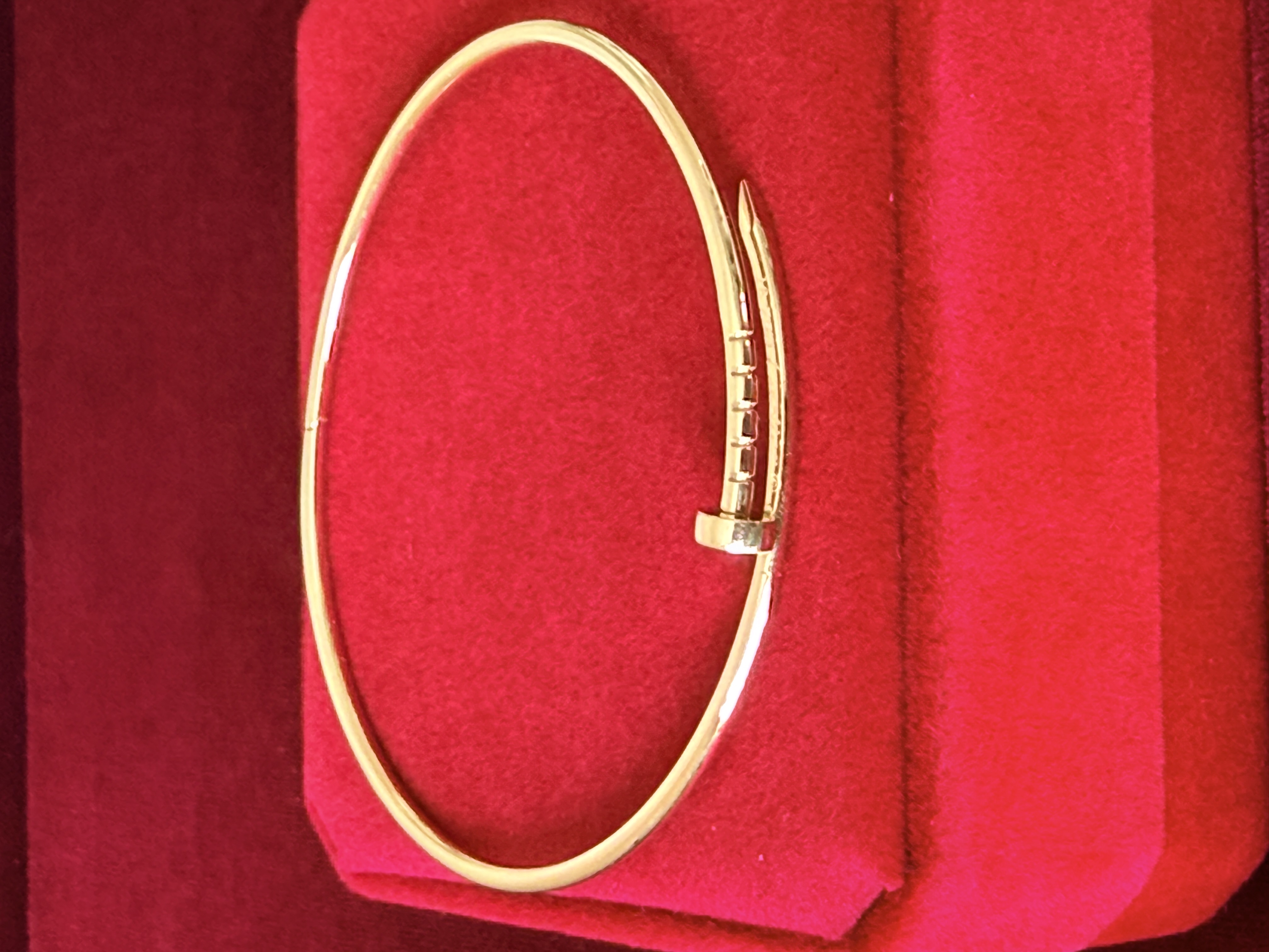 18K Gold Nail Bracelet