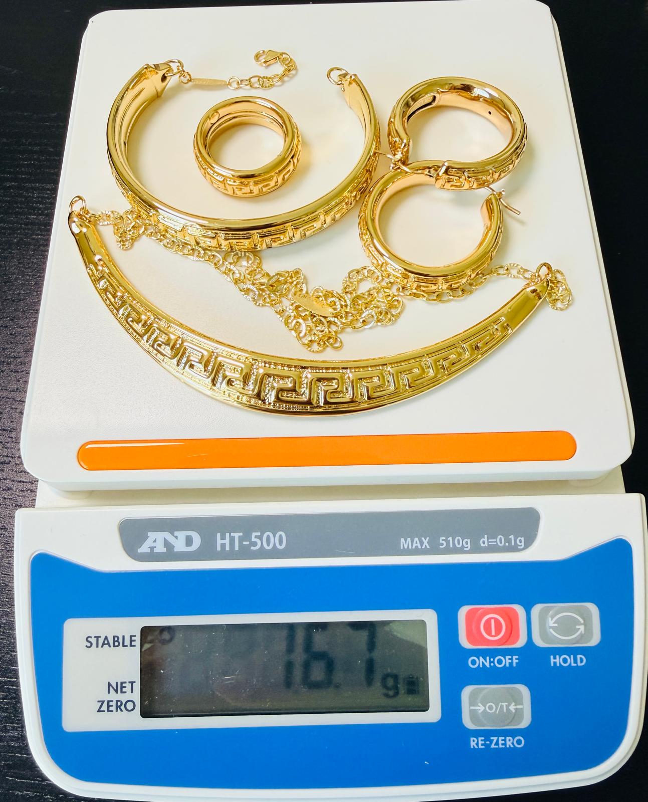 Graziella Air 18kt Italian Gold Set 