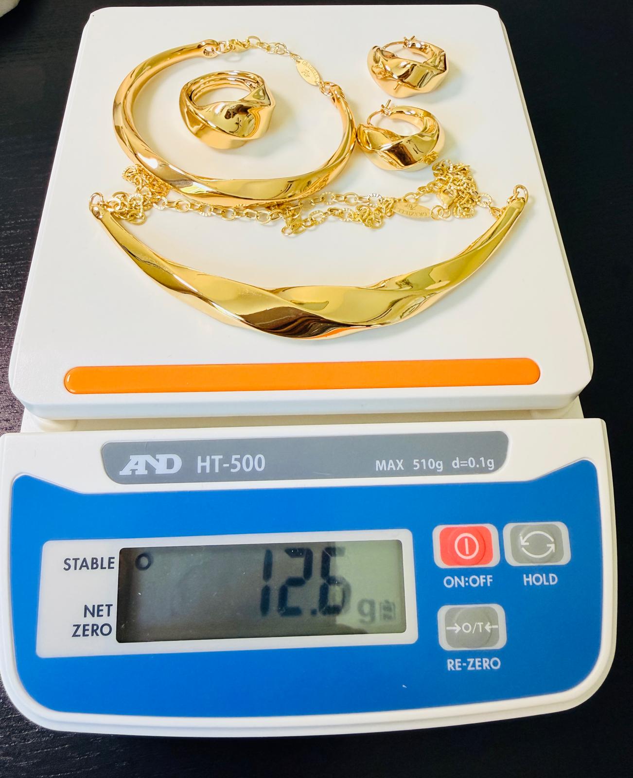 Graziella Air 18kt Italian Gold Set