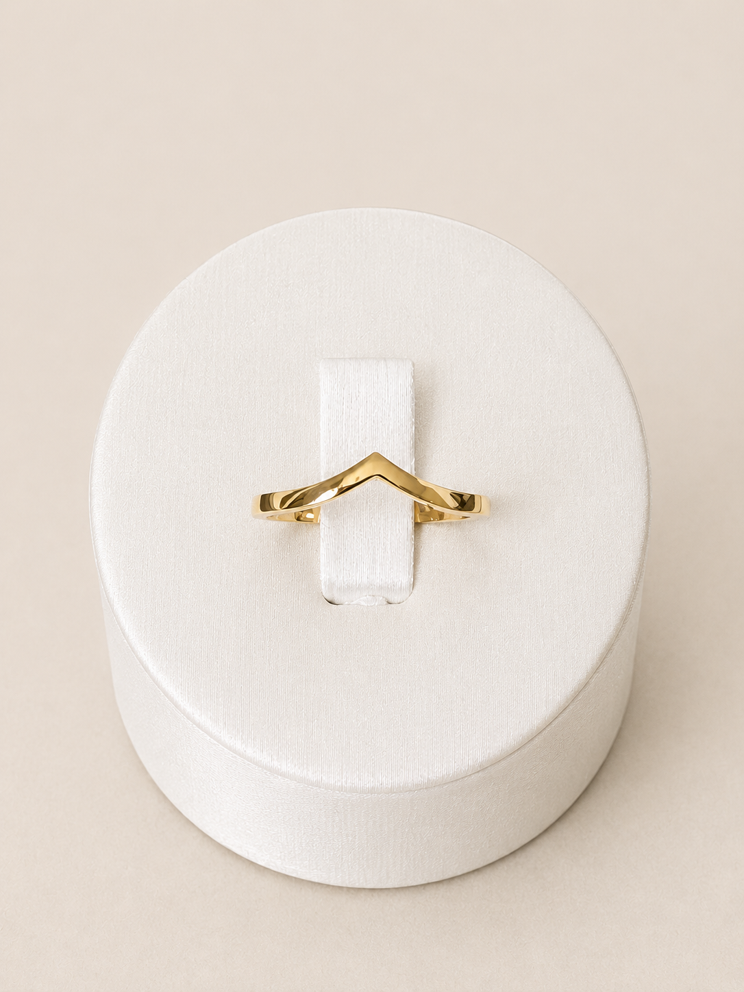 18K Chevron Gold Ring