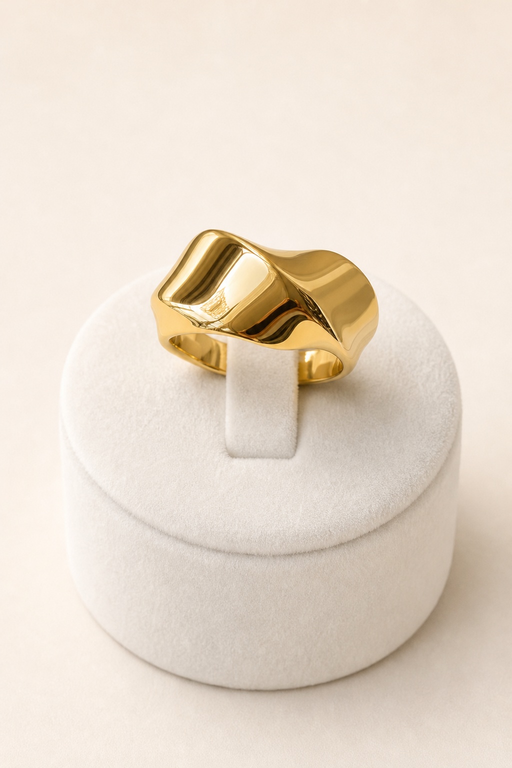 18K Graziella Air Gold Wave Ring