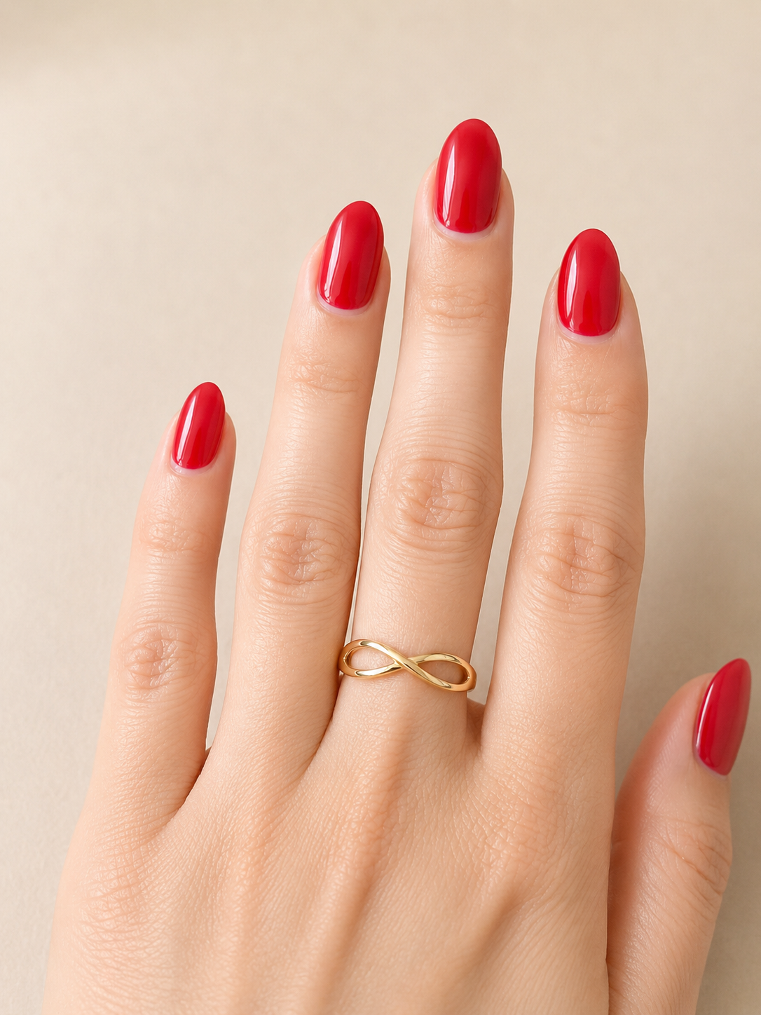 18K Gold Infinity Ring