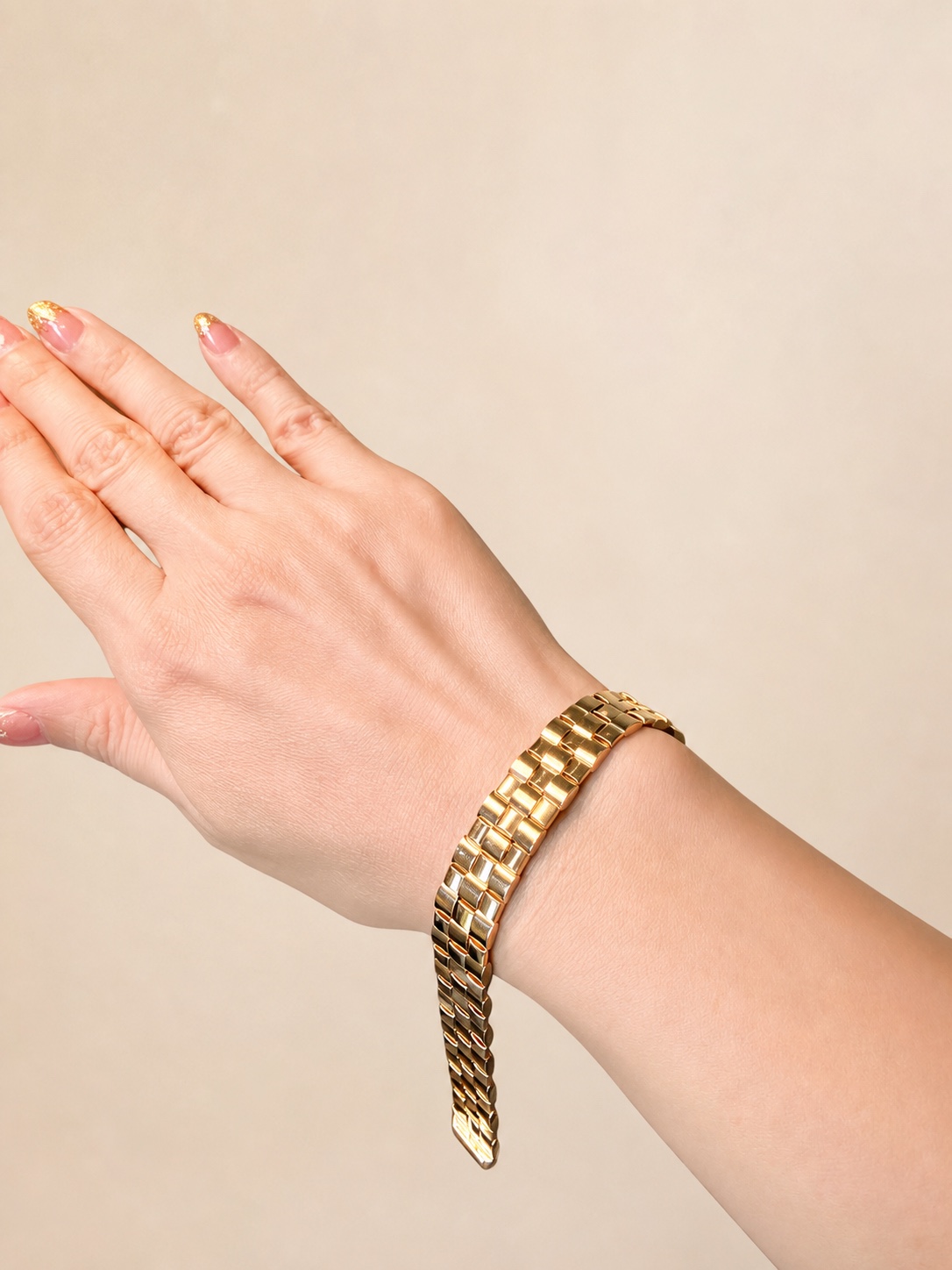 14K Gold Flexible Link Bracelet