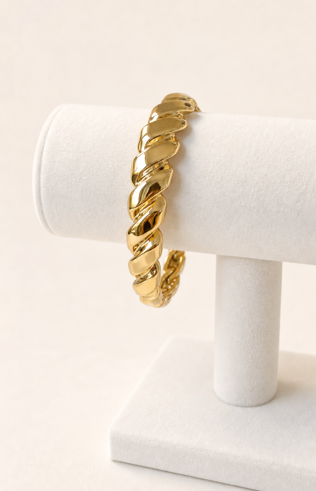 18K Graziella Air Gold Twist Bracelet