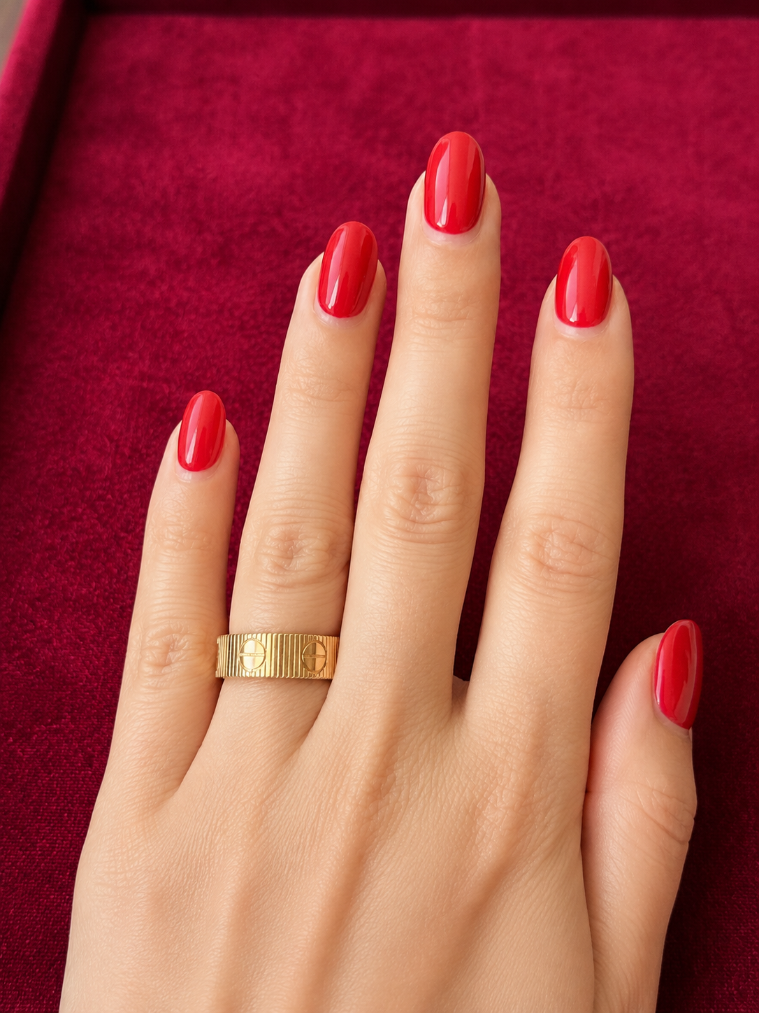 18K Gold Love Statement Ring