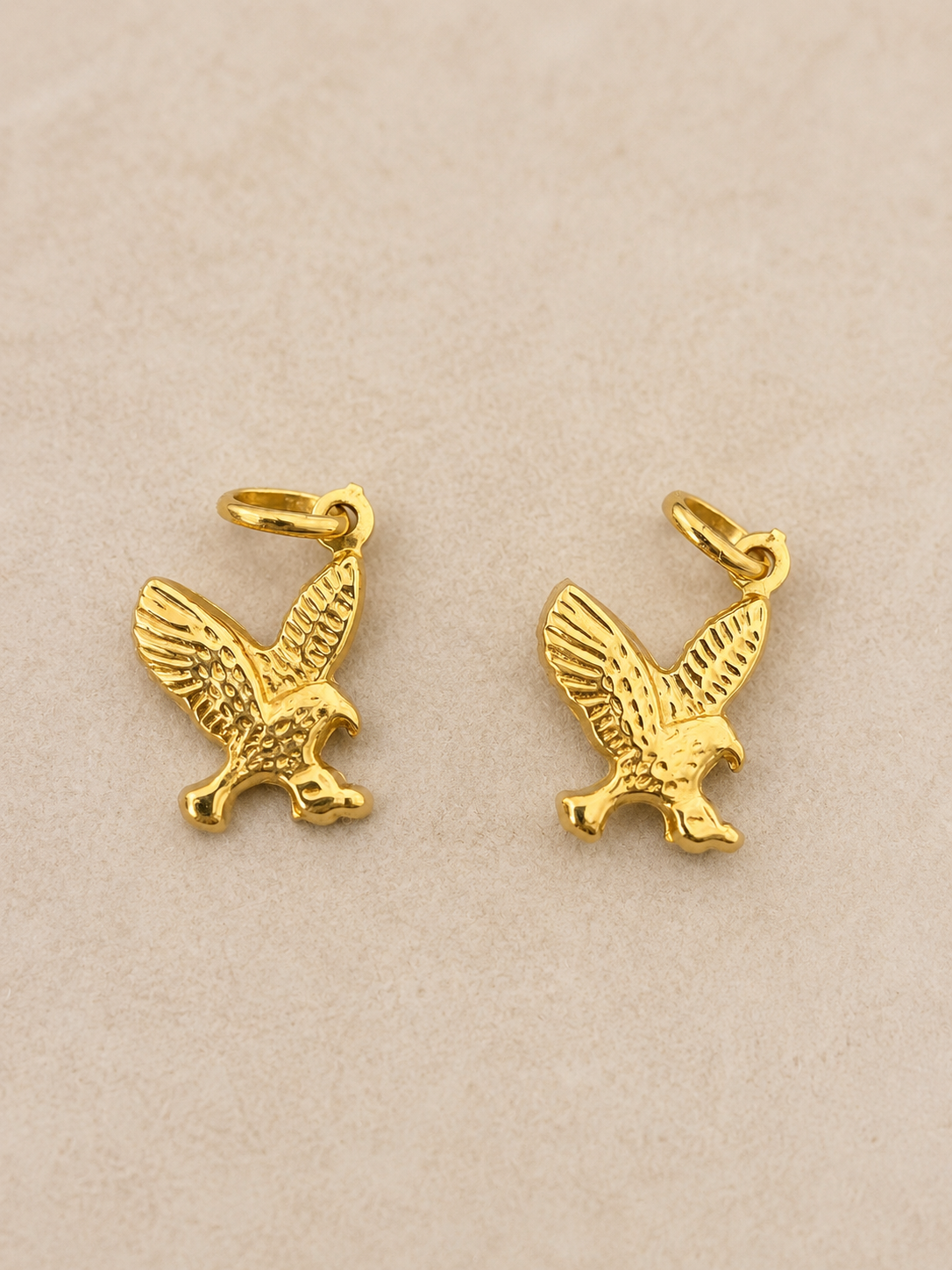 18K Gold Eagle Pendant