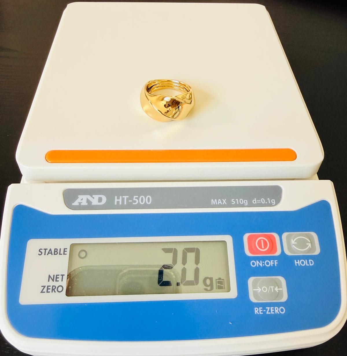 Graziella Air 18kt Gold Wave Ring