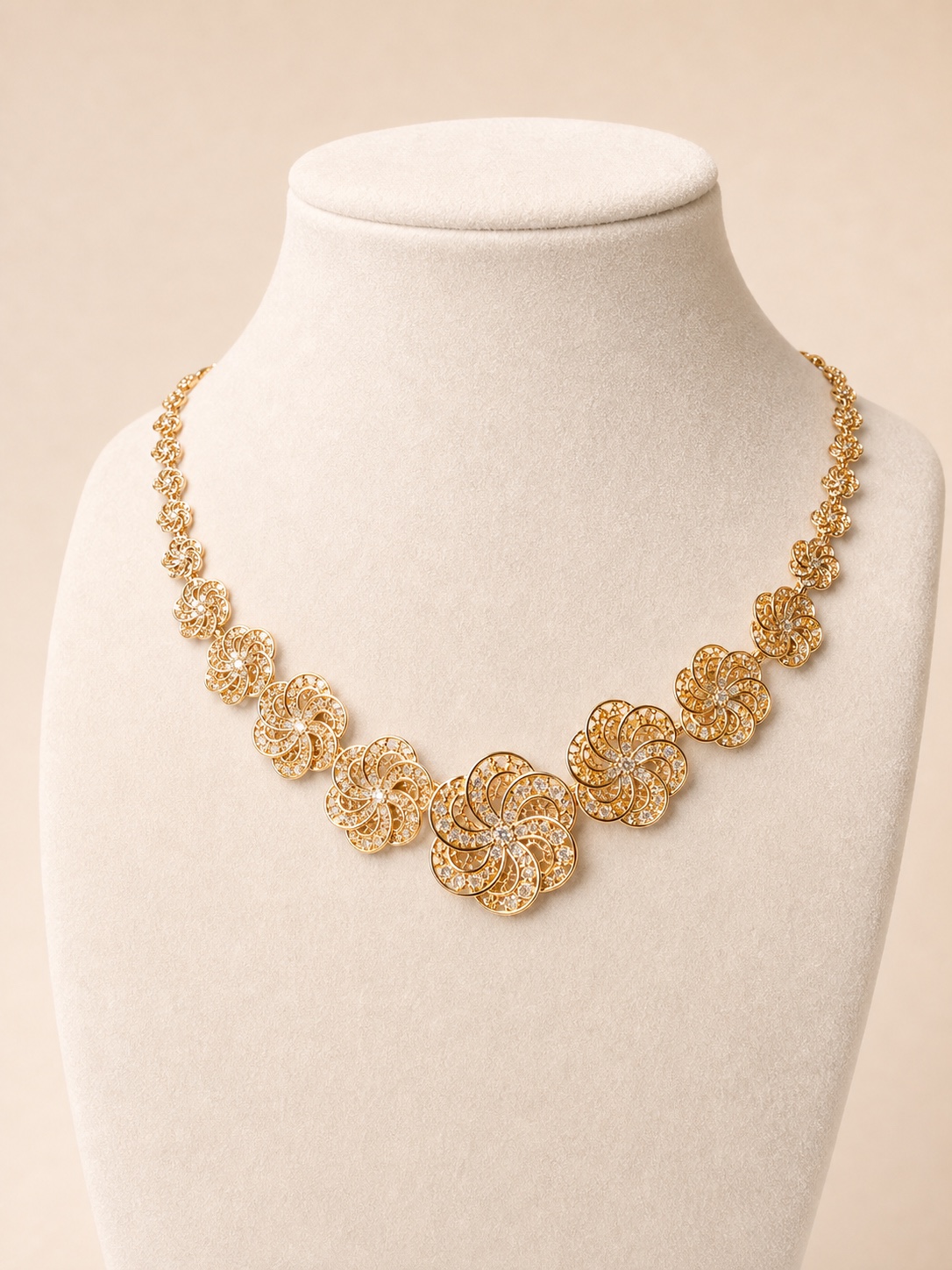 18K Two-Tone Italian Gold Necklace