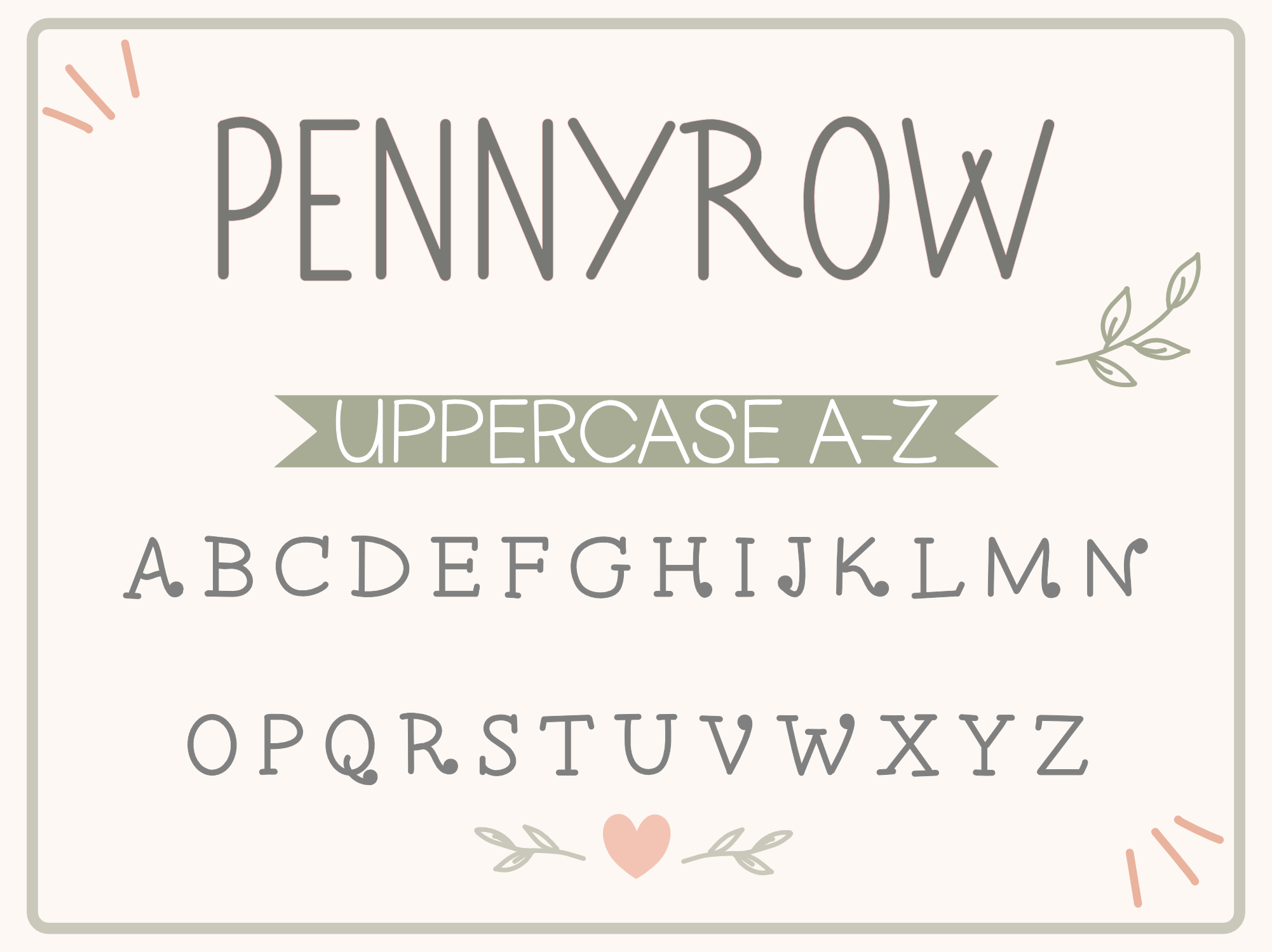Pennyrow Font