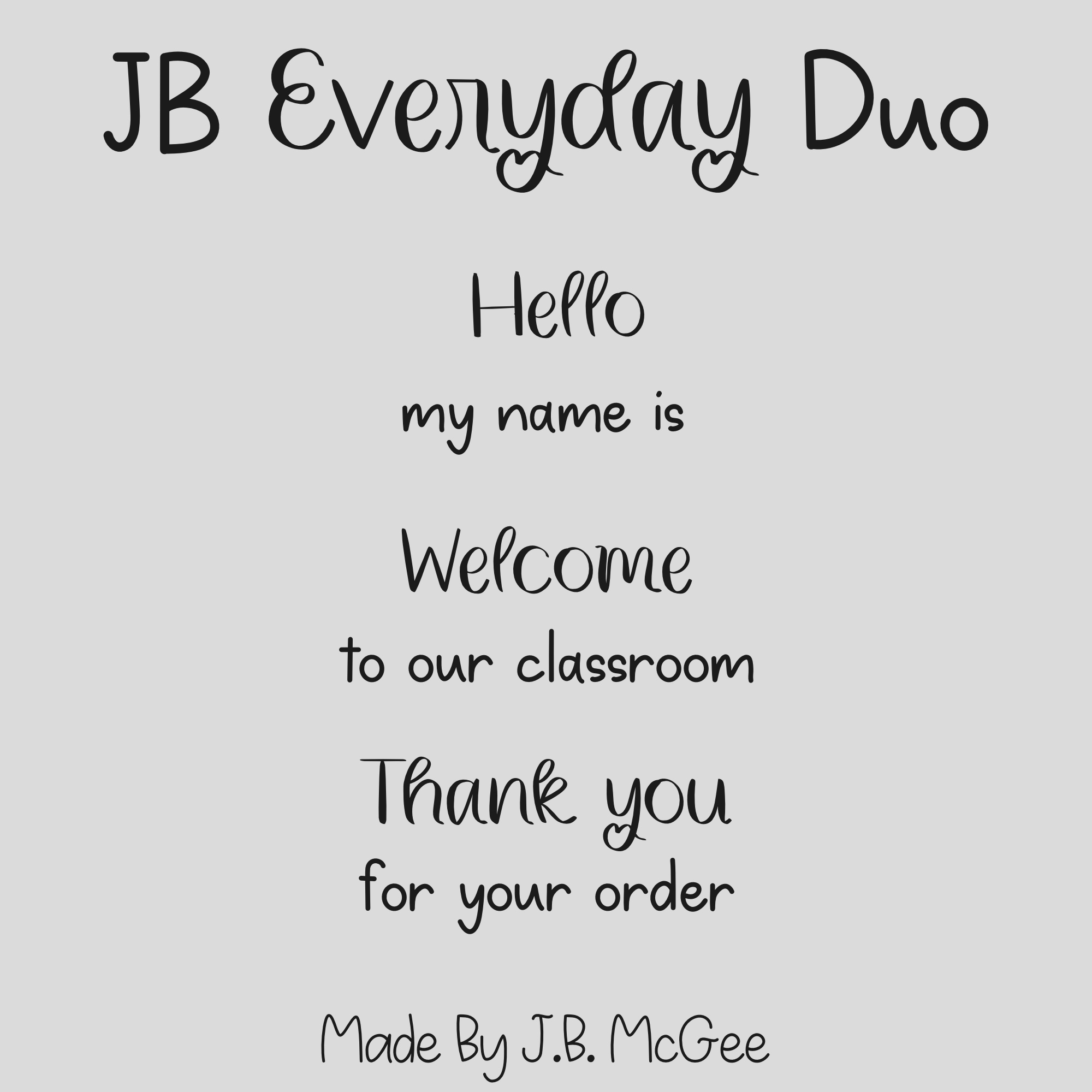 JB Everyday Font Duo