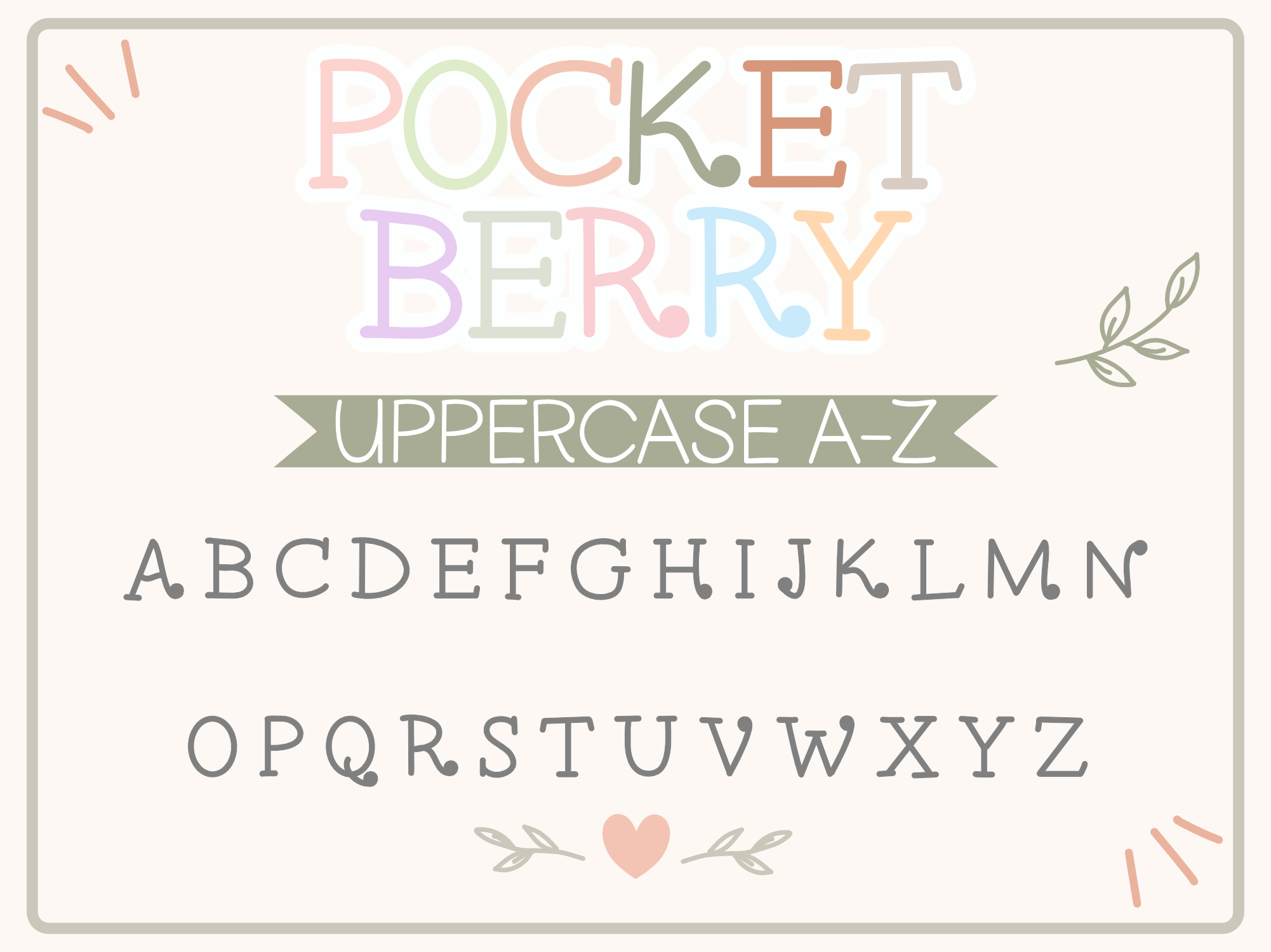  Pocketberry Font