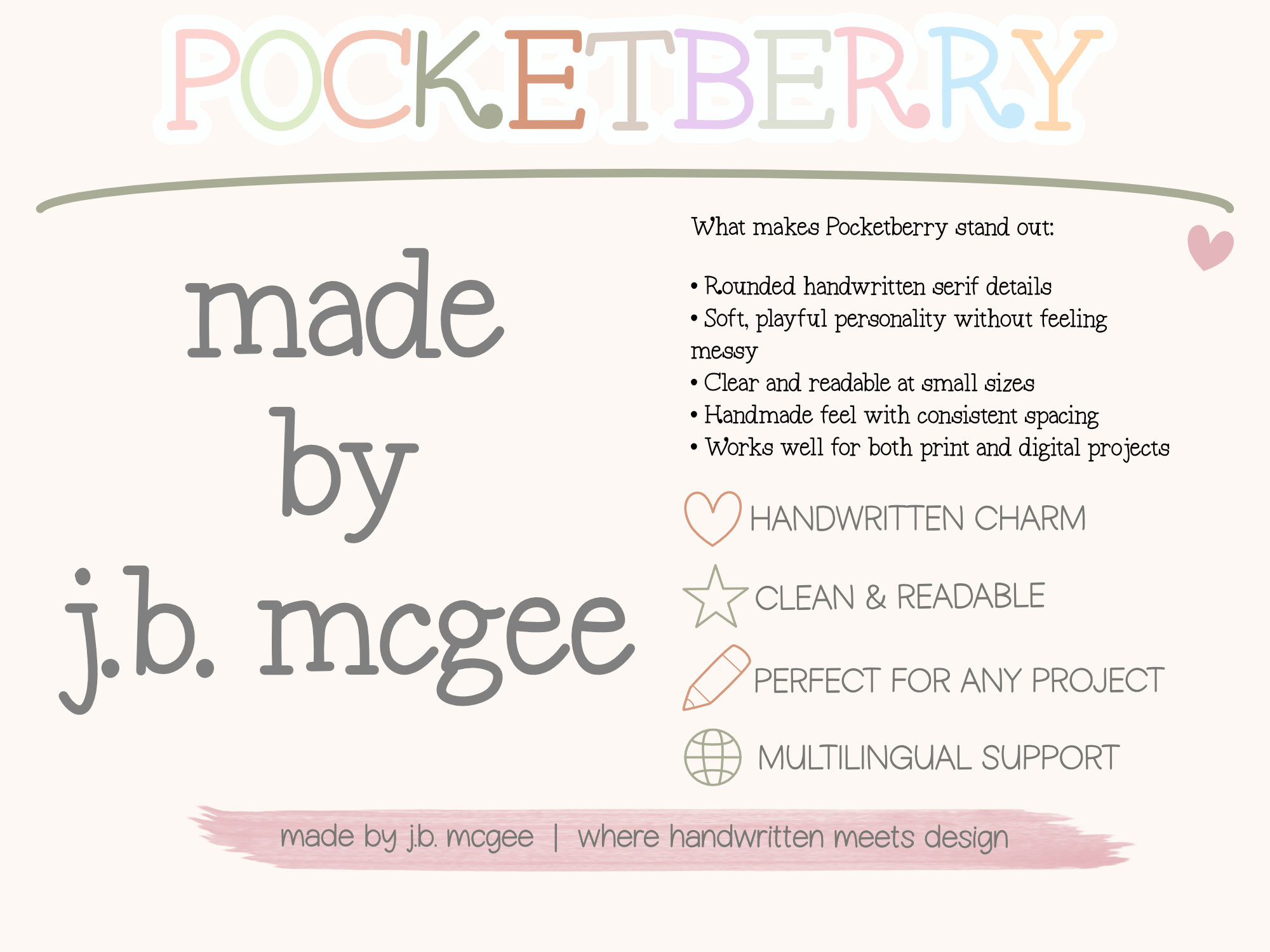  Pocketberry Font