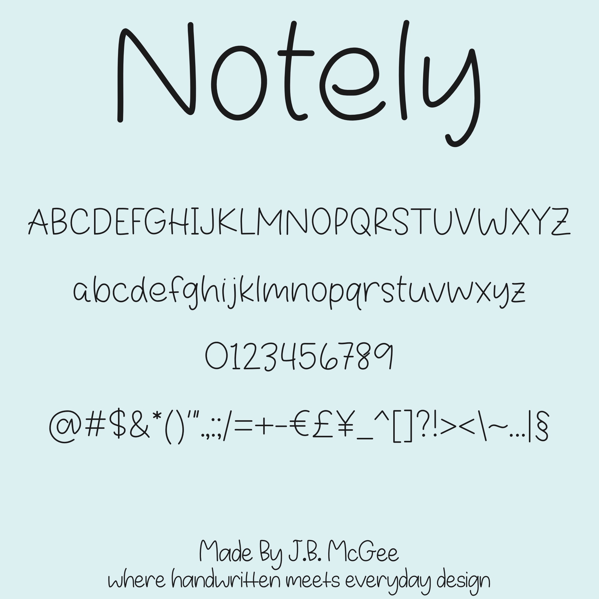 Notely Handwritten Font