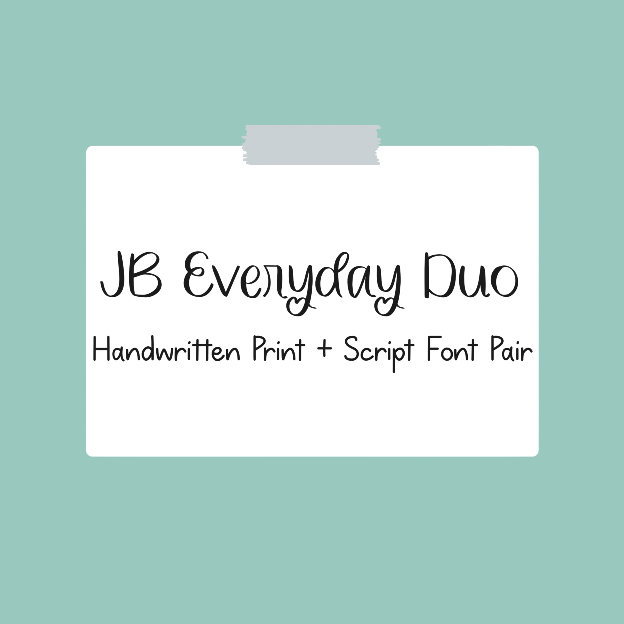 JB Everyday Font Duo