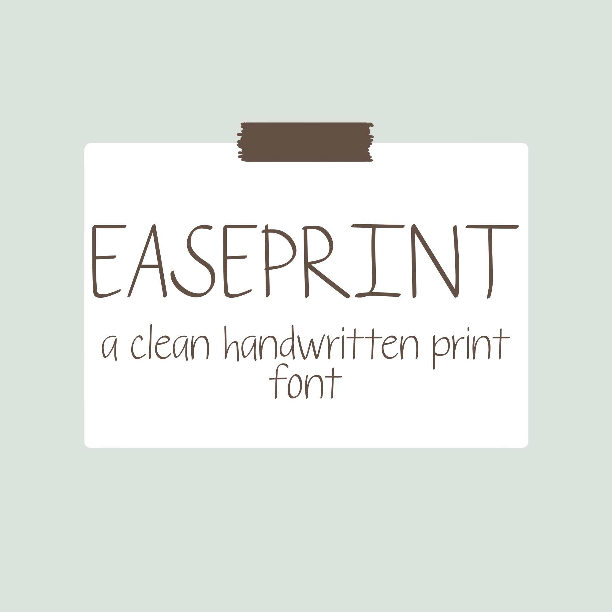 Easeprint Font 