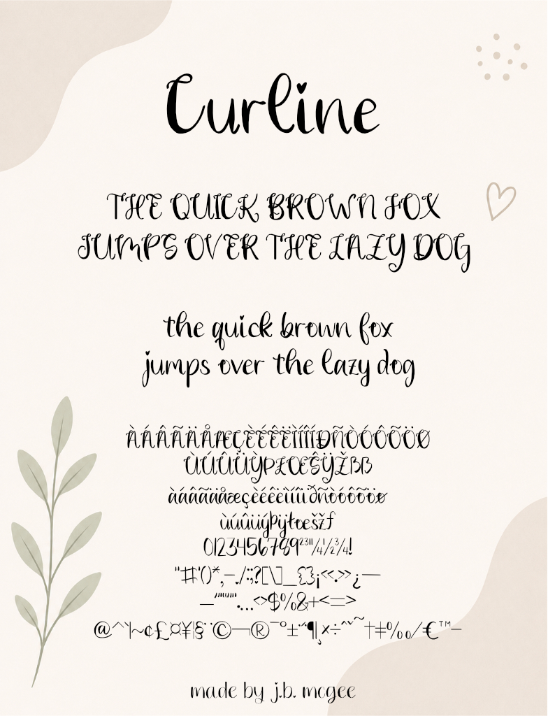 Curline Font