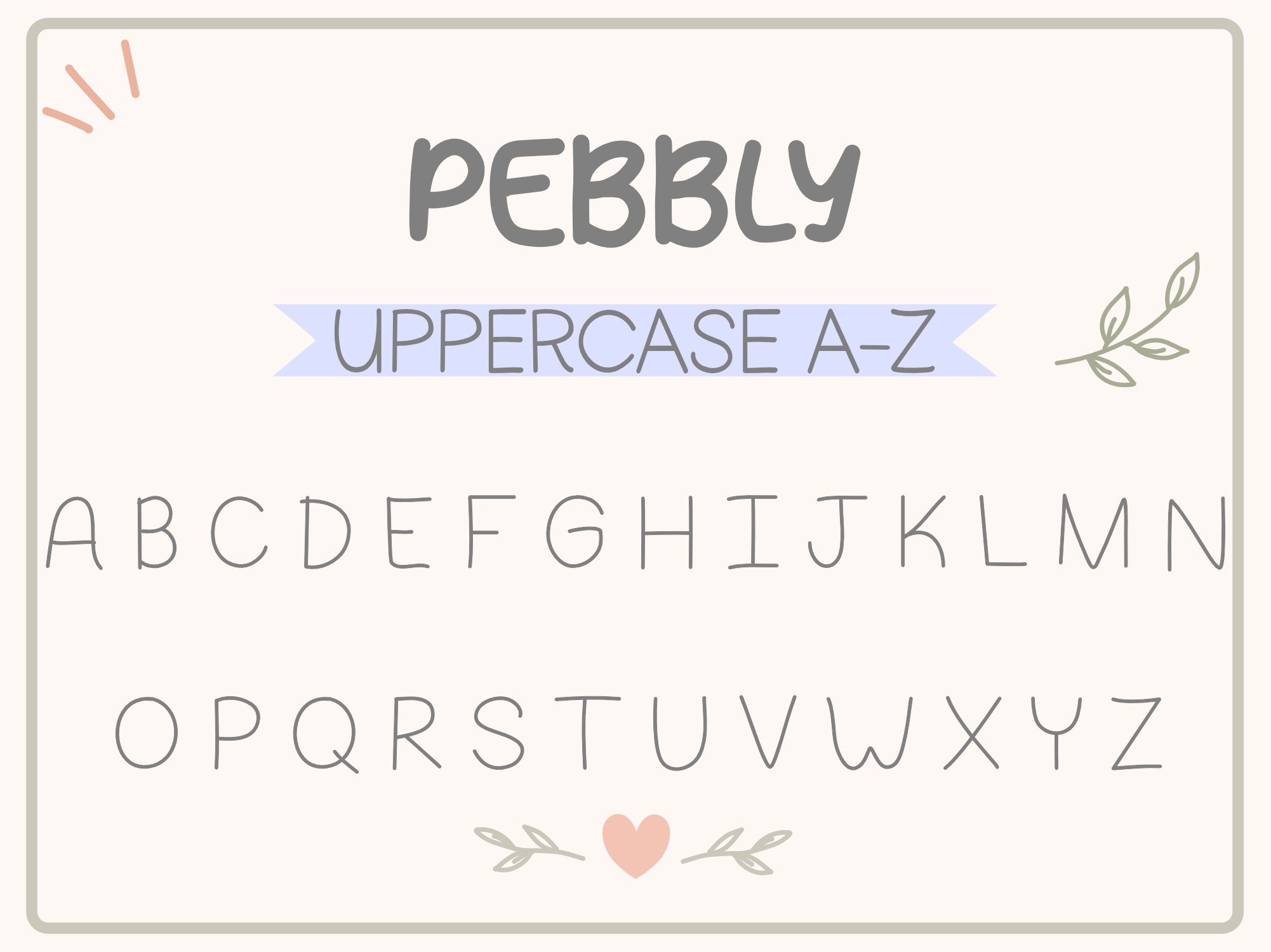 Pebbly Print