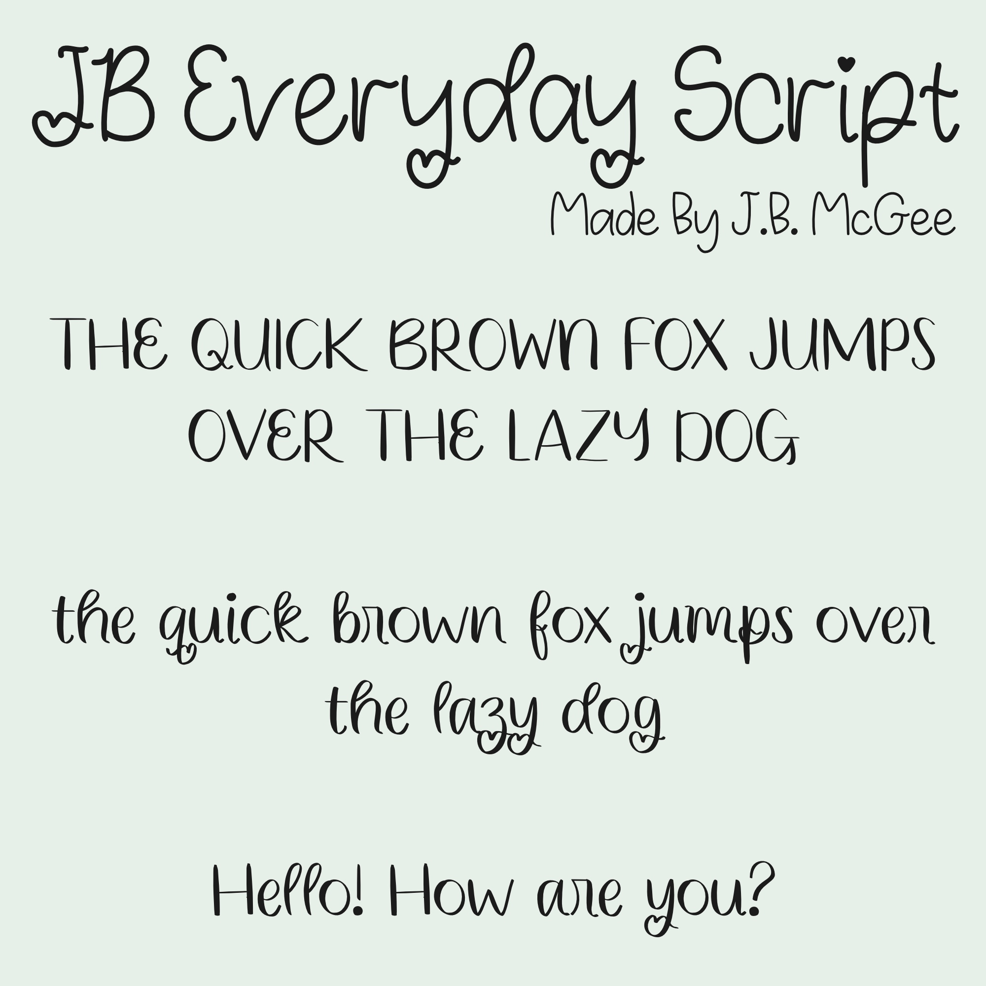 JB Everyday Script