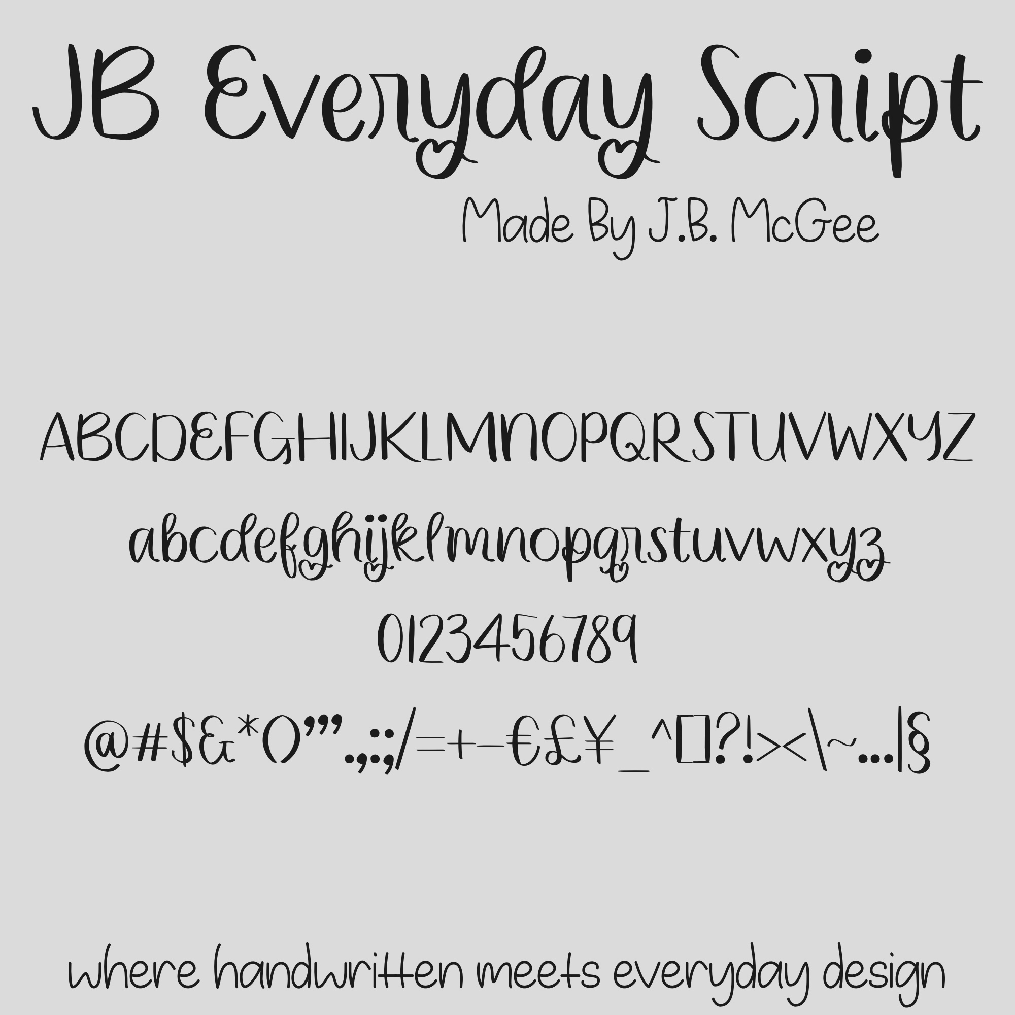 JB Everyday Script