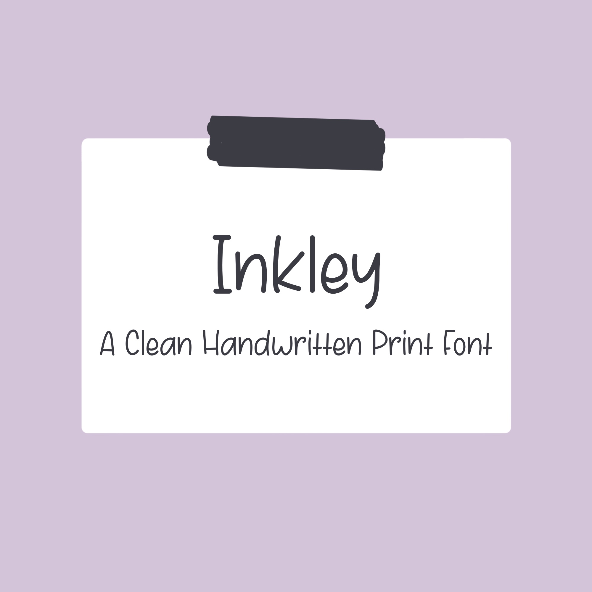 Inkley—A Clean Handwritten Print Font