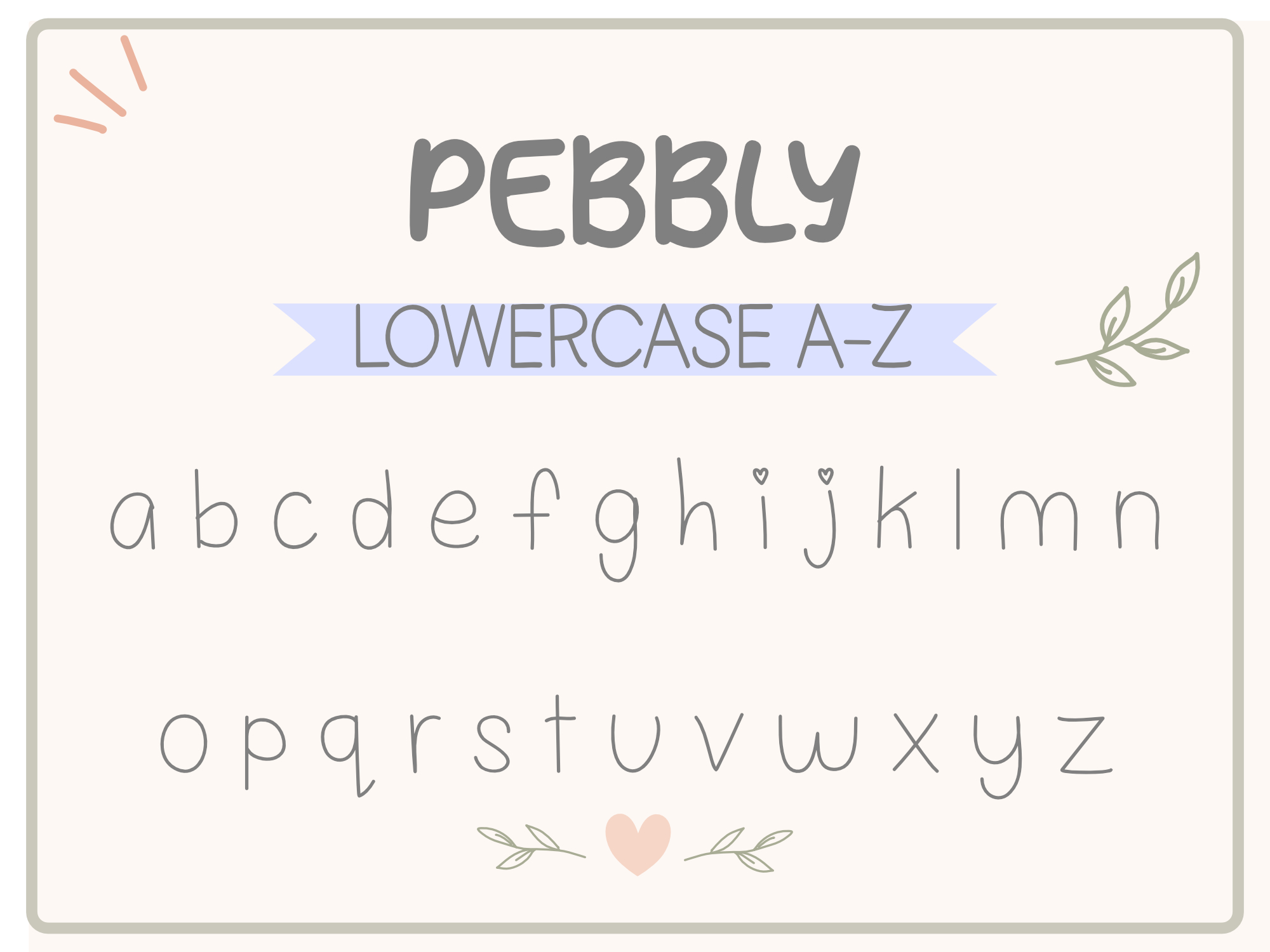 Pebbly Print