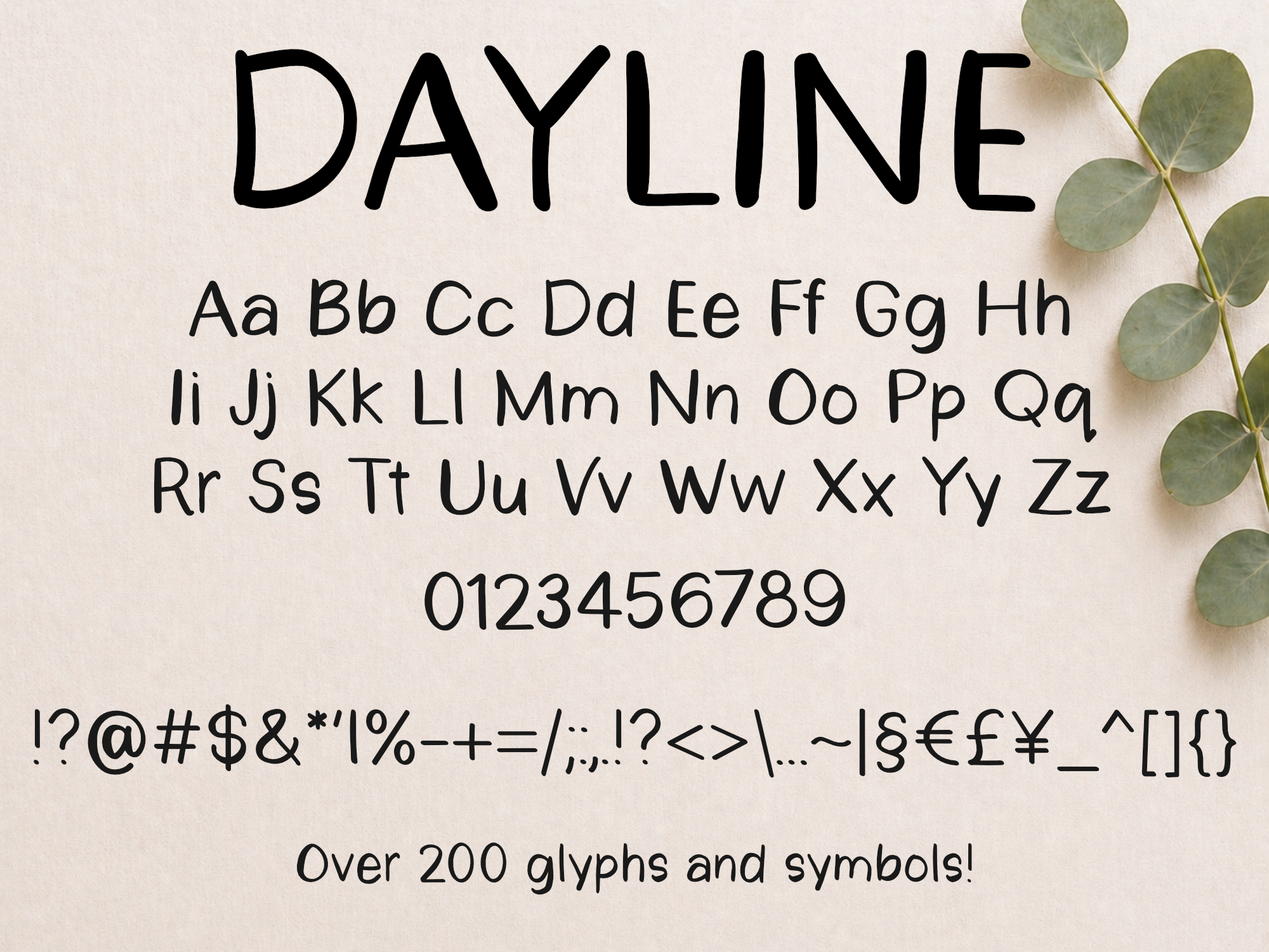 Dayline Font