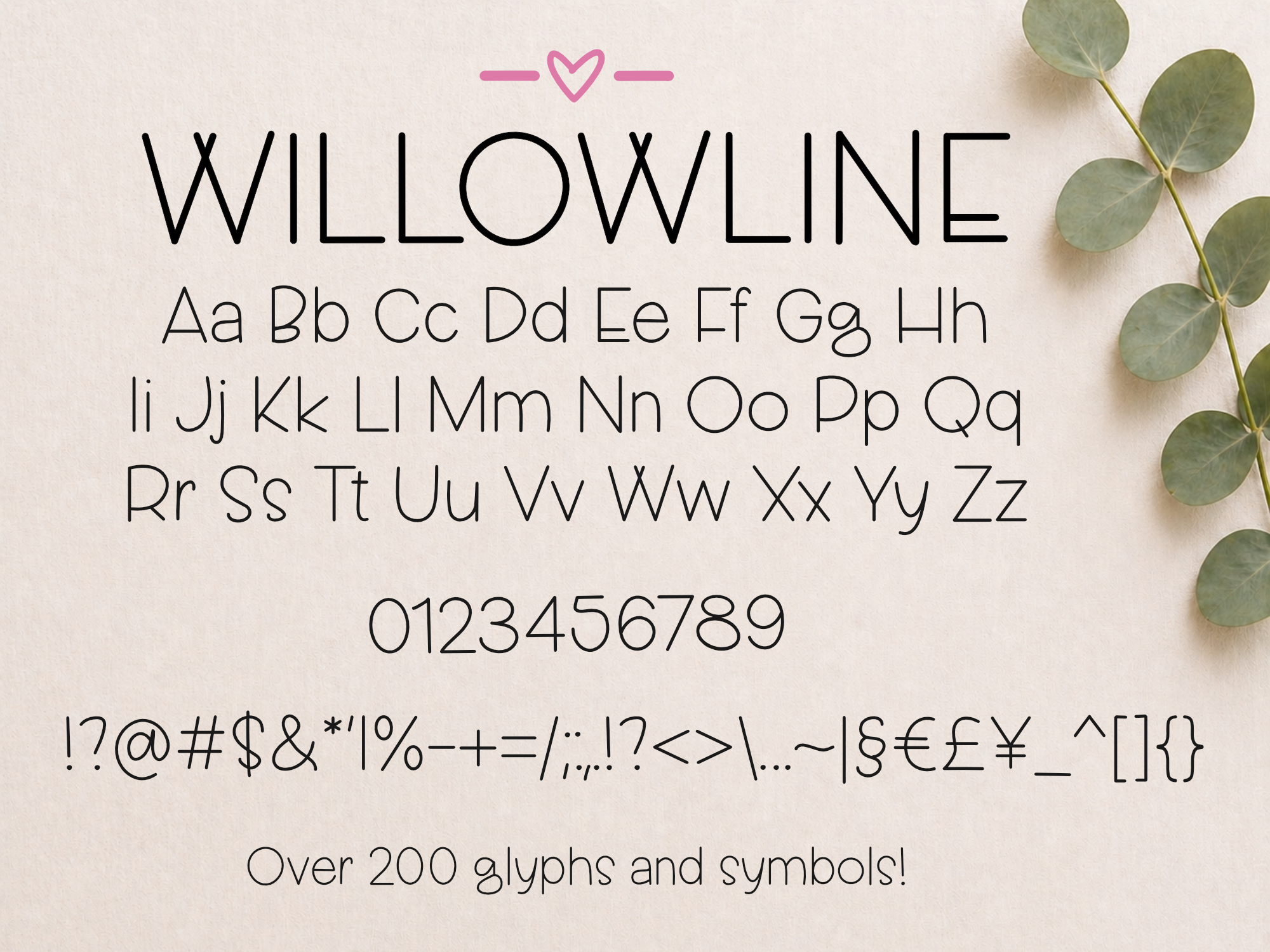 Willowline Font