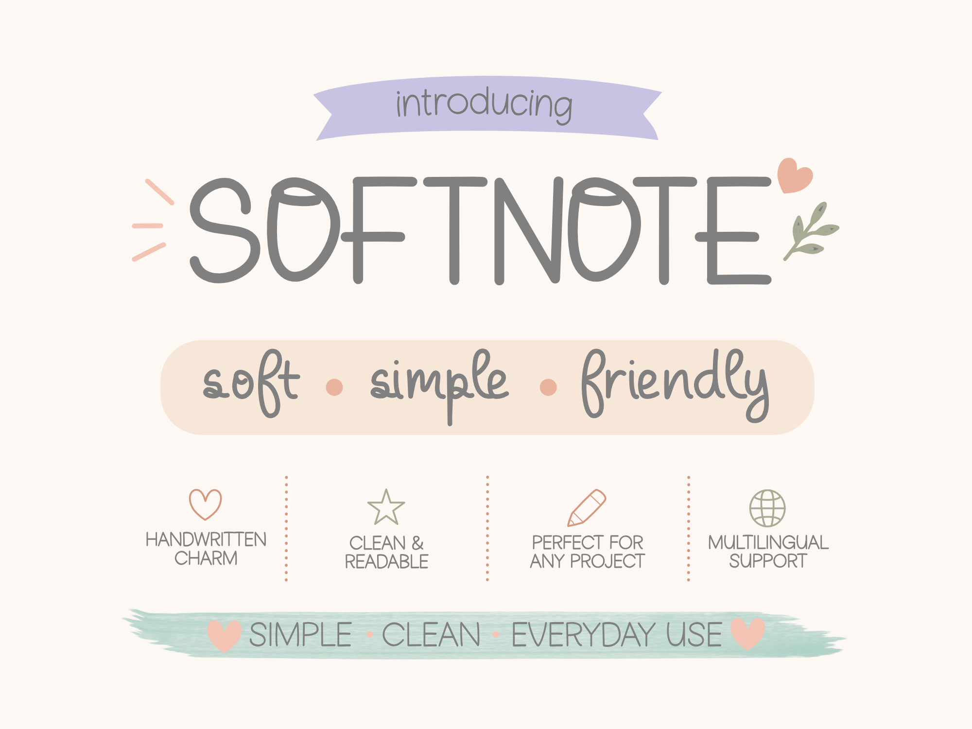 Softnote Font