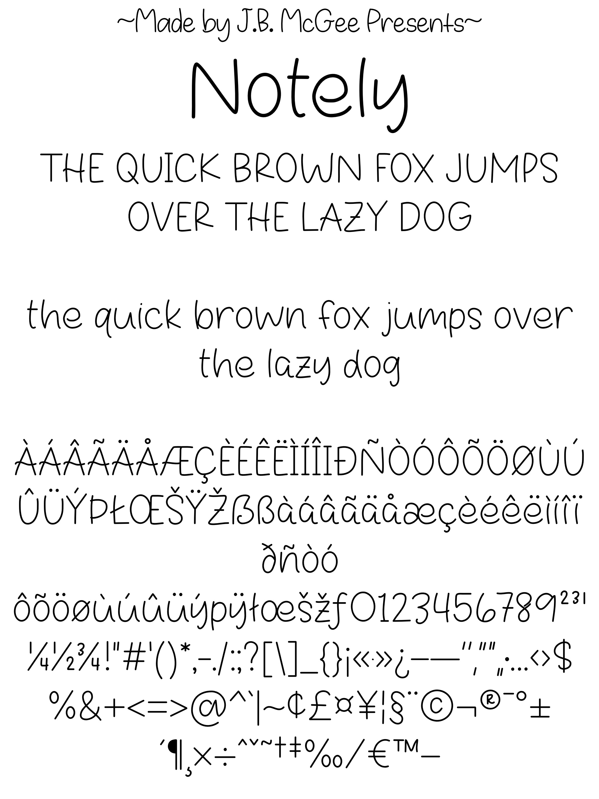 Notely Handwritten Font