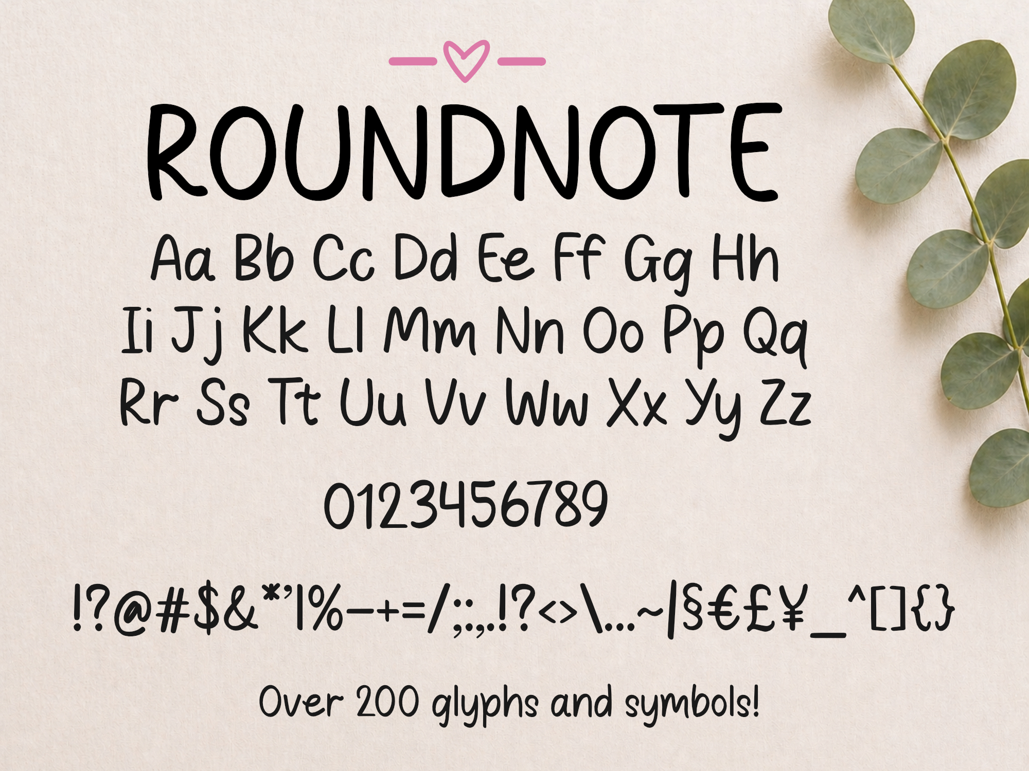 Roundnote Font