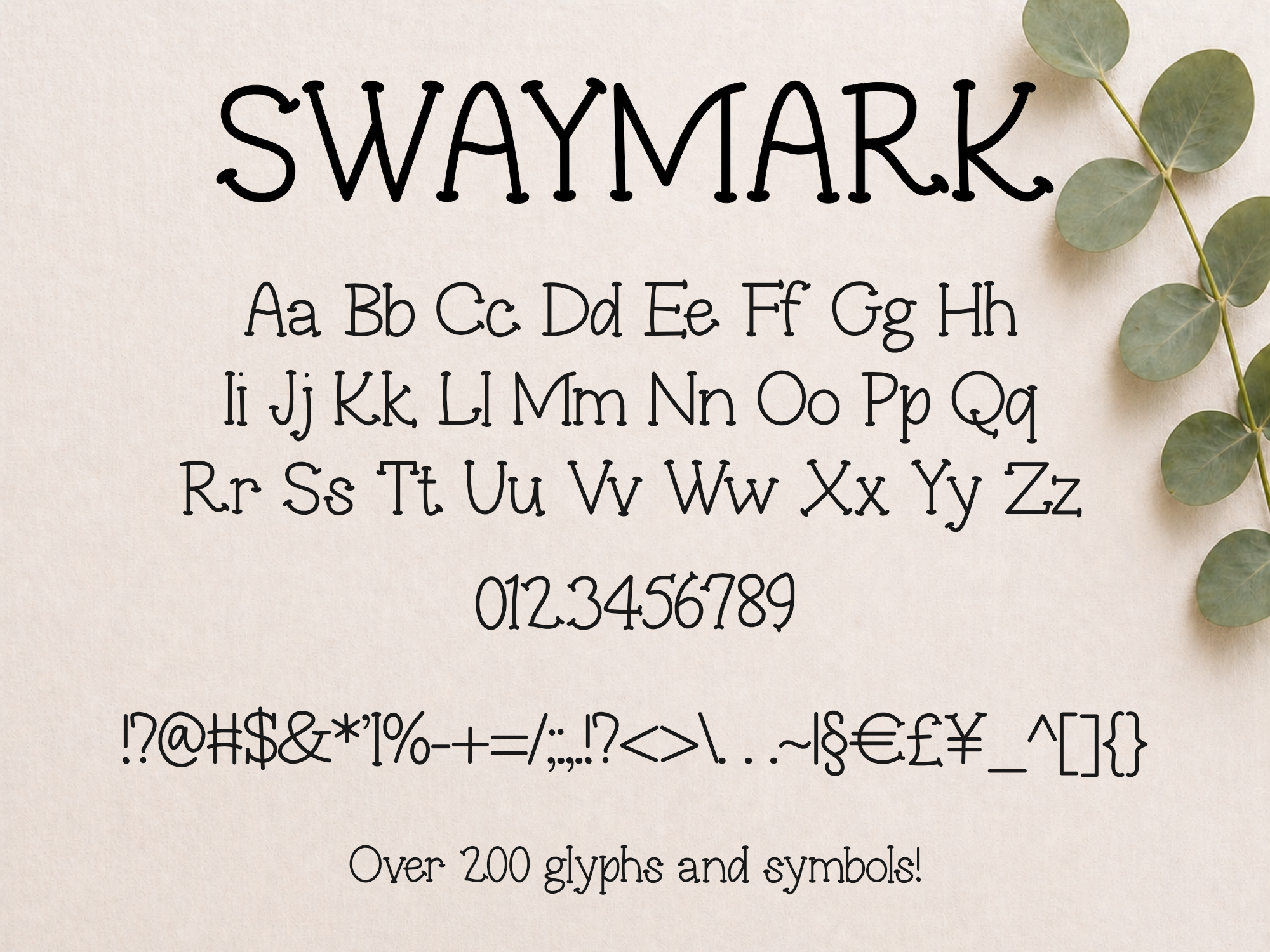 Swaymark Font