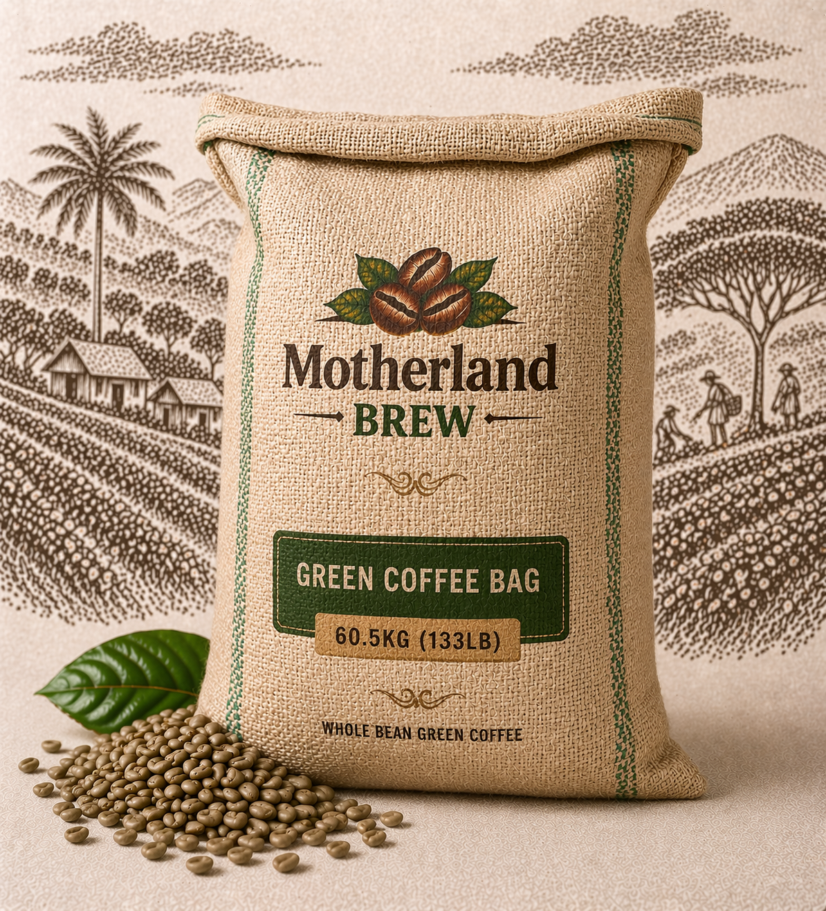 Motherland Brew Green Coffee Bag