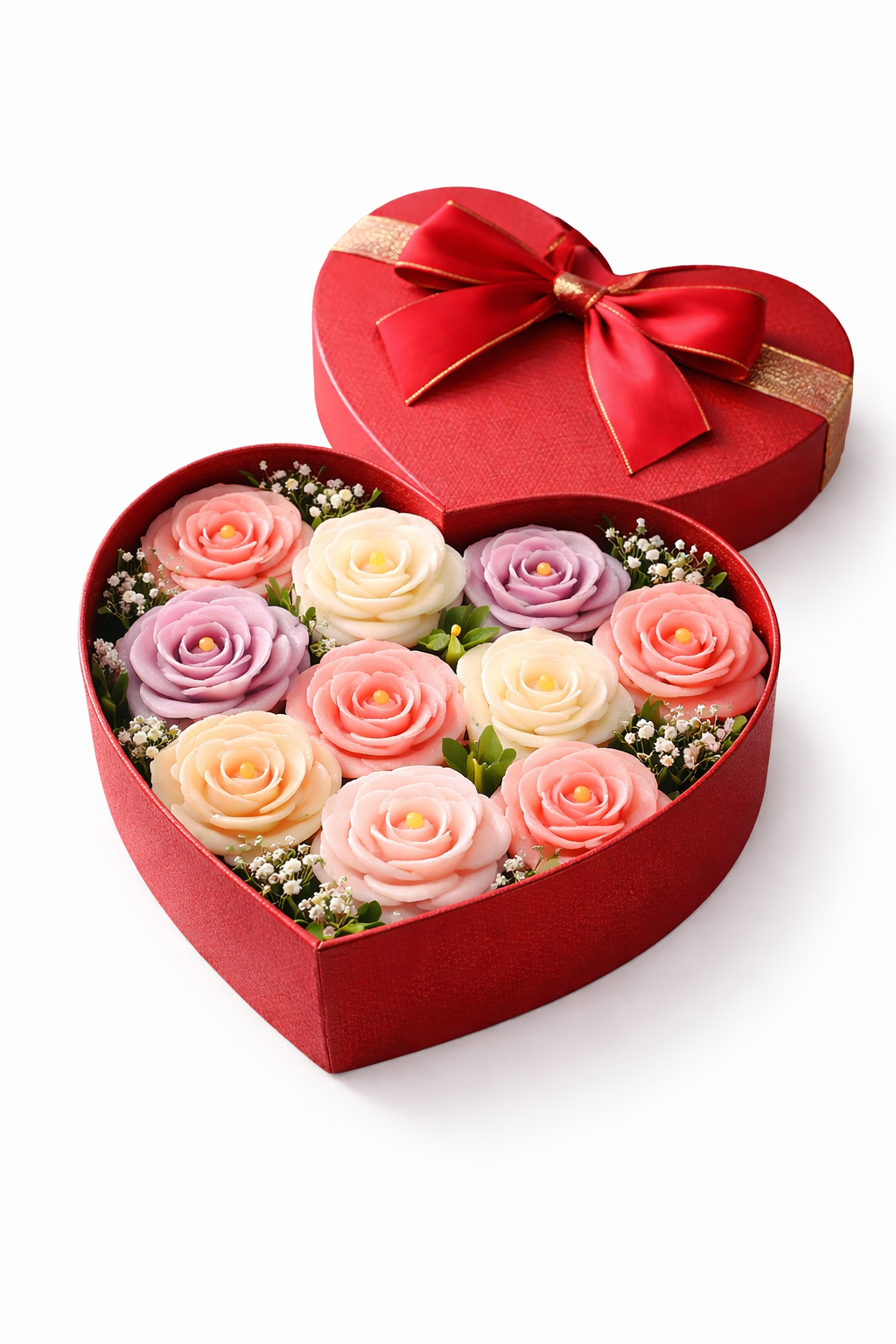 Small Heart-Shaped Gift Flower Box