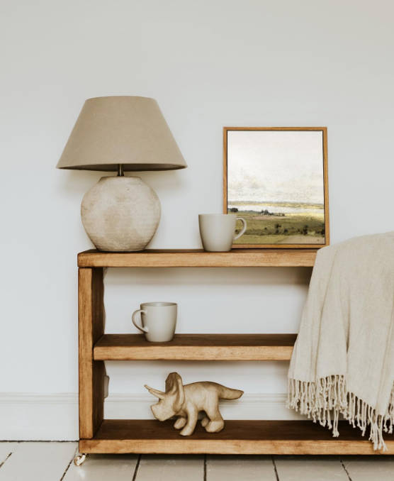 VIYYIEA Framed Canvas Wall Art Home Decor, Farmhouse Decor Rolling Valleys under Clear Skies Rustic Wall Painting, Vintage Art for Bedroom Office Living Room Decor, 9"x11"