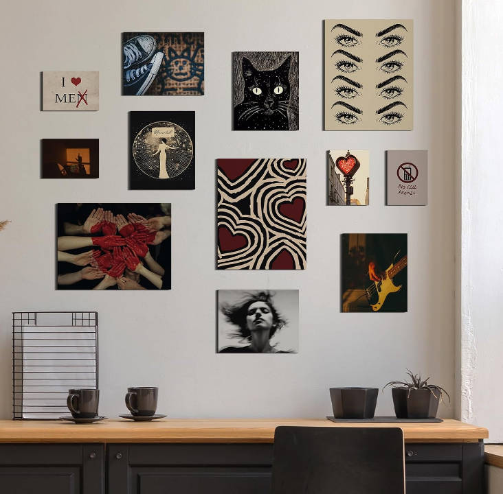 VIYYIEA Posters Y2K Downtown Girl Room Decor Coquette Aesthetic Wall Art Prints Bedroom Vintage Rock Wall Decor Baddie Hip Hop Wall Collage Pictures Set for Living Room Bathroom School Dorm