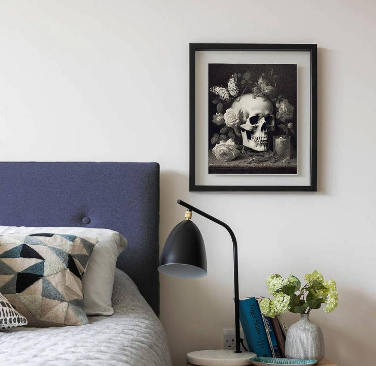 VIYYIEA Gothic Home Decor Aesthetic - Witchy Wall Art Goth Posters, Unframed Art Prints Witch Wall Decor Dark Academia Decor Bedroom Kitchen, Hallway Spooky Room Decor, Halloween Wicca Picture Set