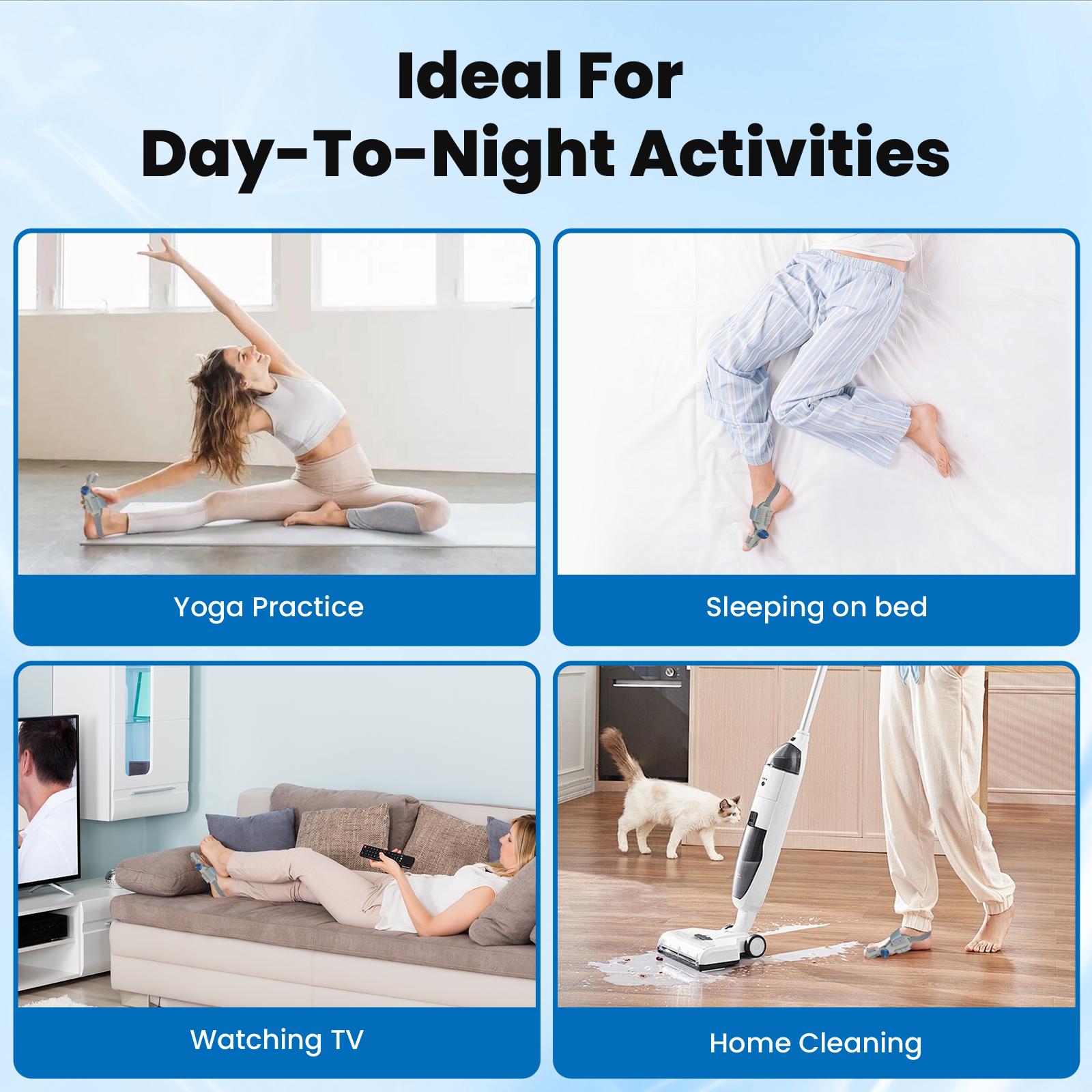 SIMTAR Premium Adjustable Bunion Corrector for Woman – Big Toe Valgus Brace & Support Device Left & Right Foot Night Splint bunion fix without surgery