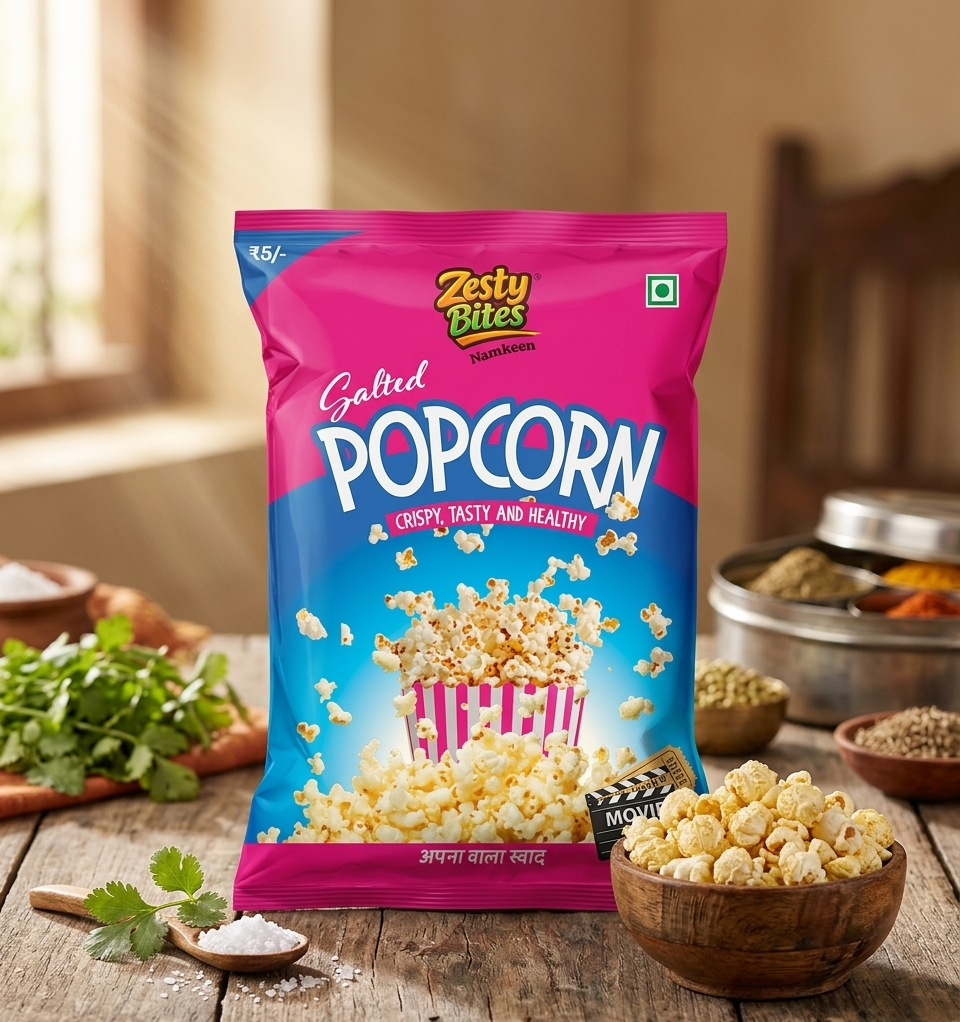 Zesty Bites Salted Popcorn