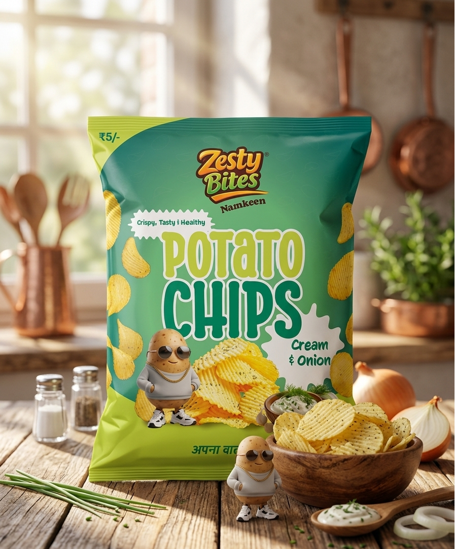 Potato Chips Cream & Onion