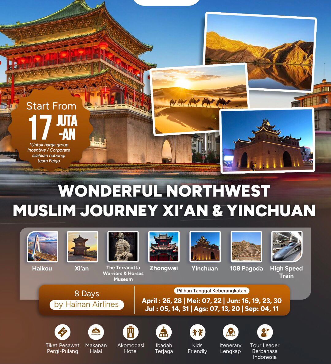 Wonderful Northwest Muslim Journey Xi’an & Yinchuan