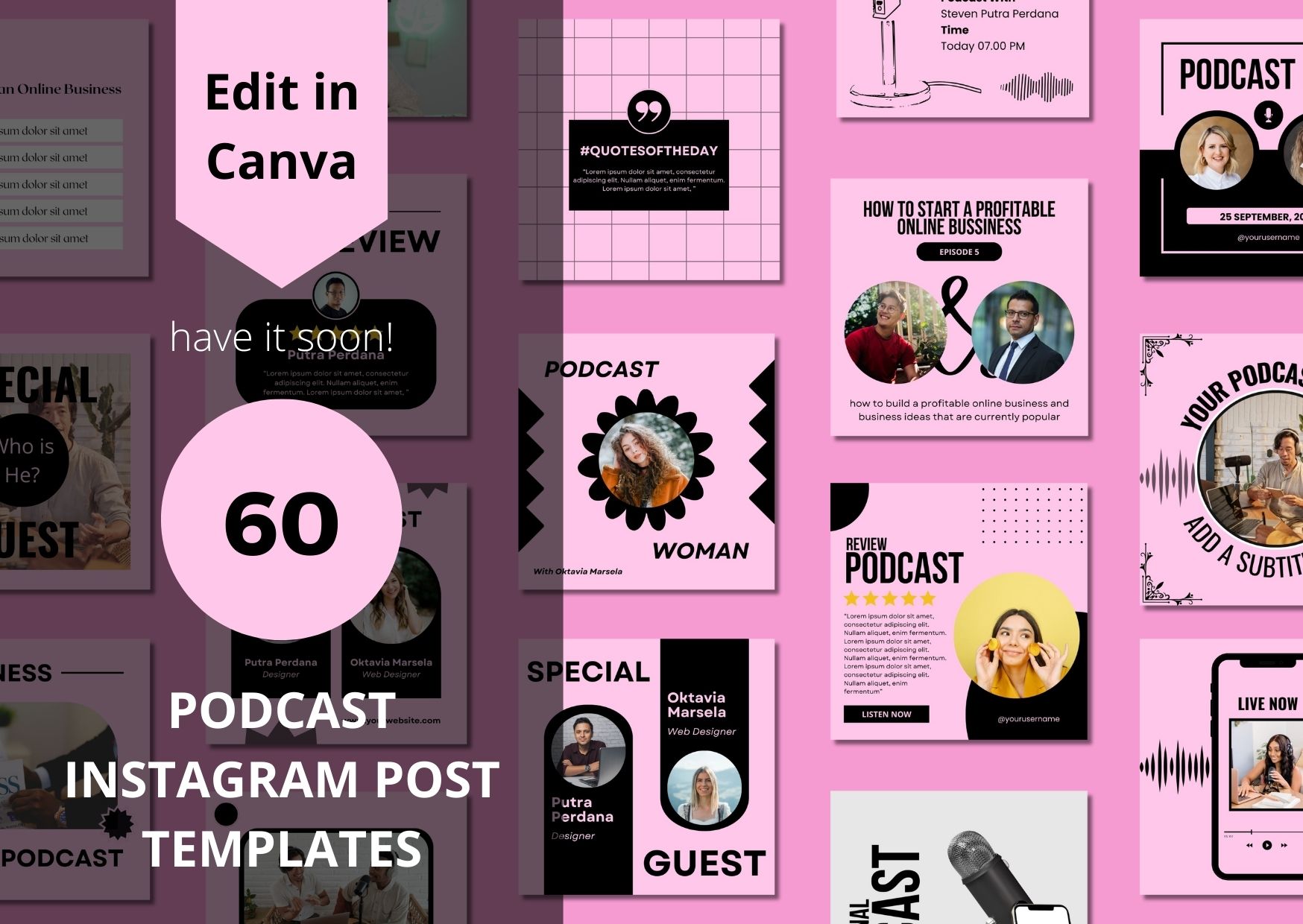 Podcast Instagram Post Templates