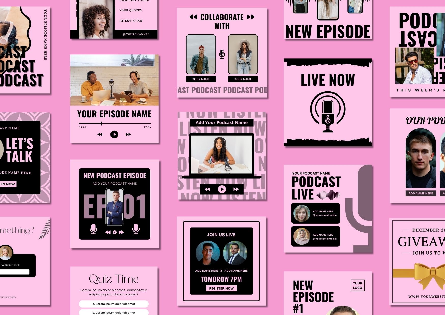 Podcast Instagram Post Templates