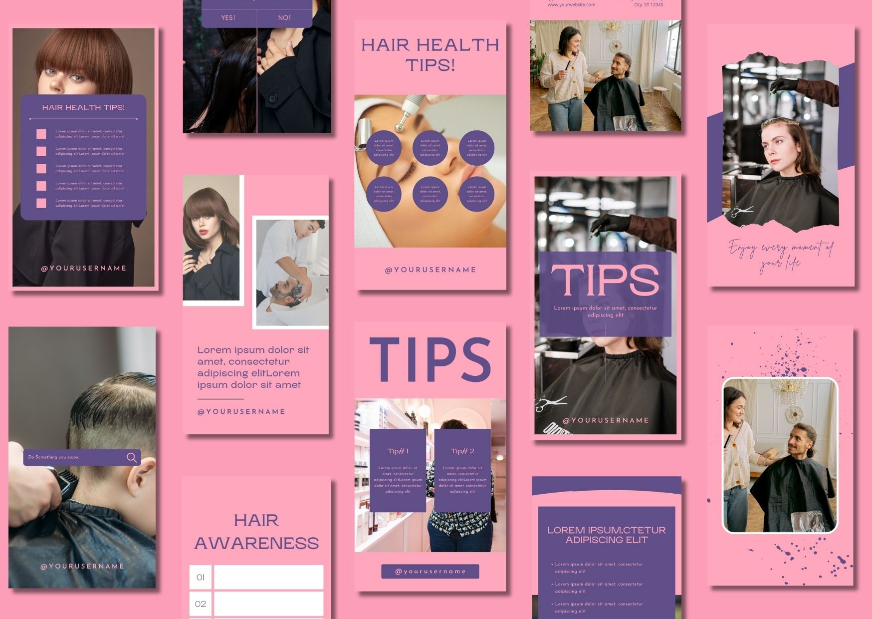 Hair Salon Instagram Story Templates