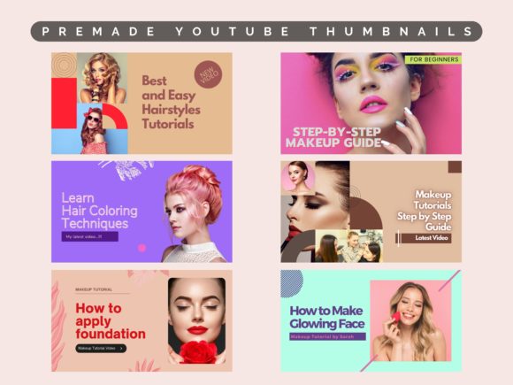 Makeup & Beauty YouTube Thumbnails